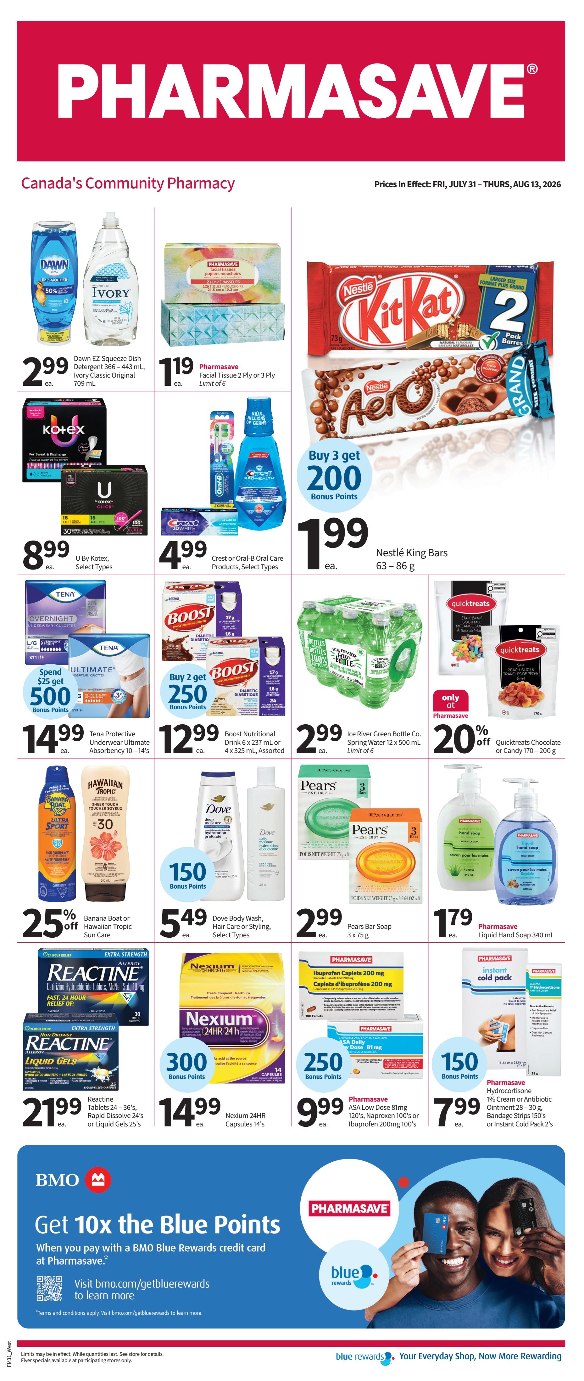 Pharmasave (West) Flyer July 31 to August 13