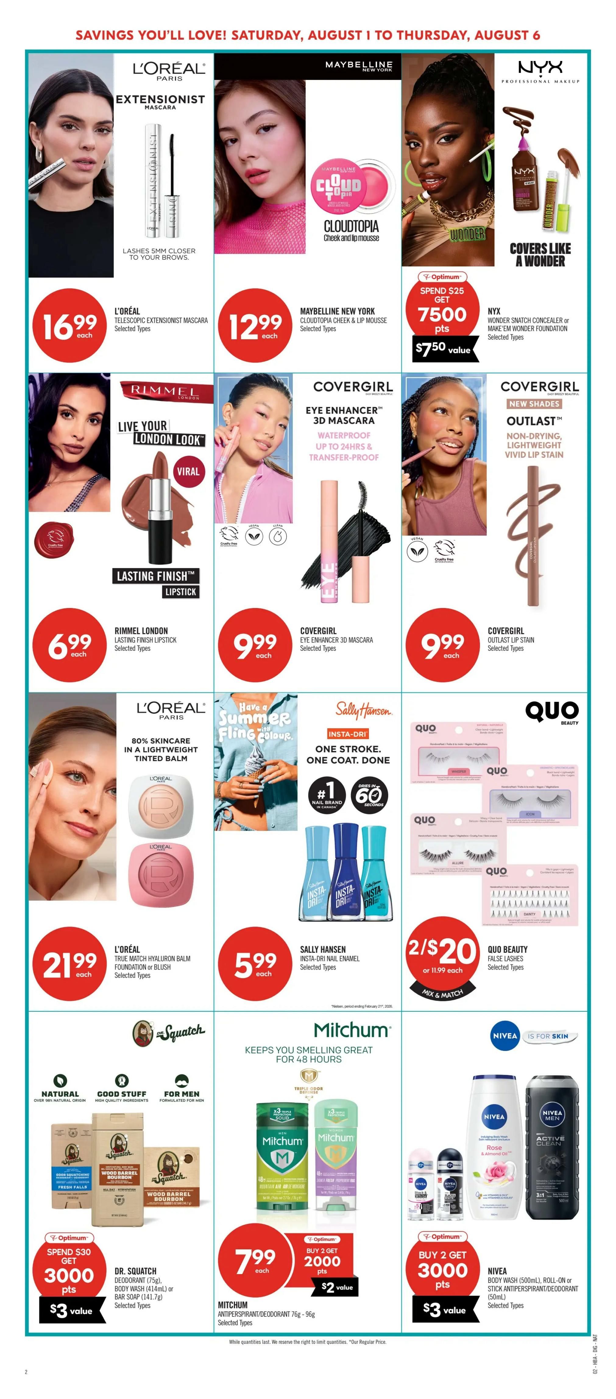 Shoppers Drug Mart (ON) Flyer August 1 to 6