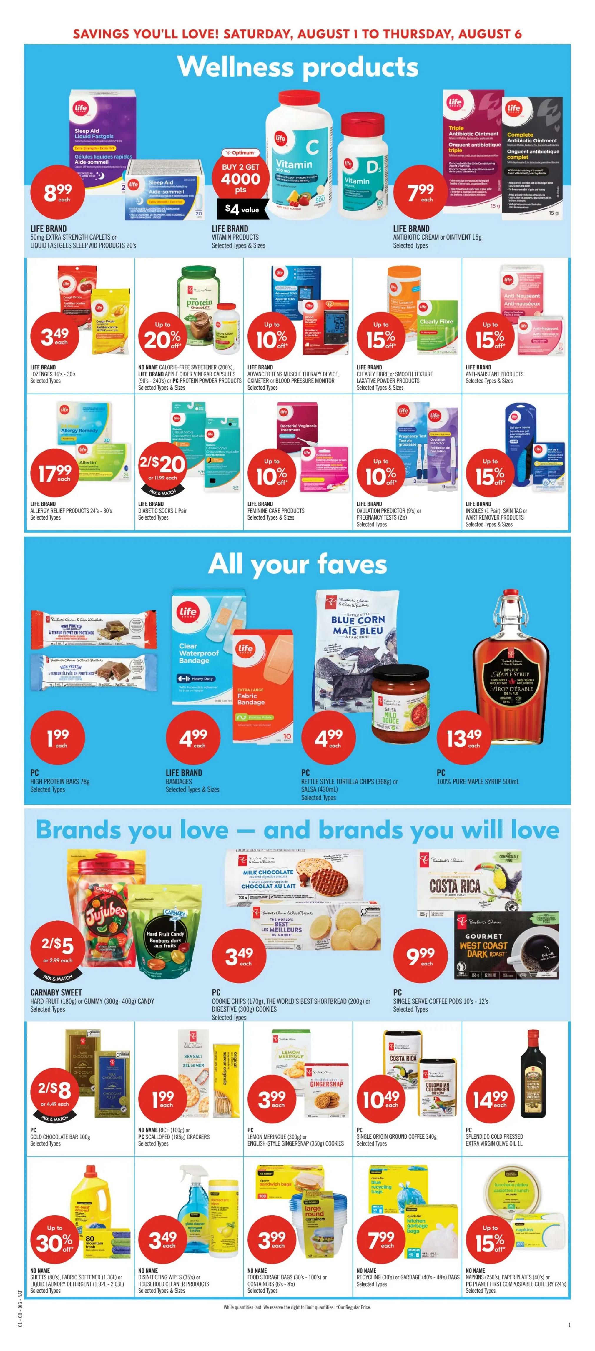 Shoppers Drug Mart (ON) Flyer August 1 to 6