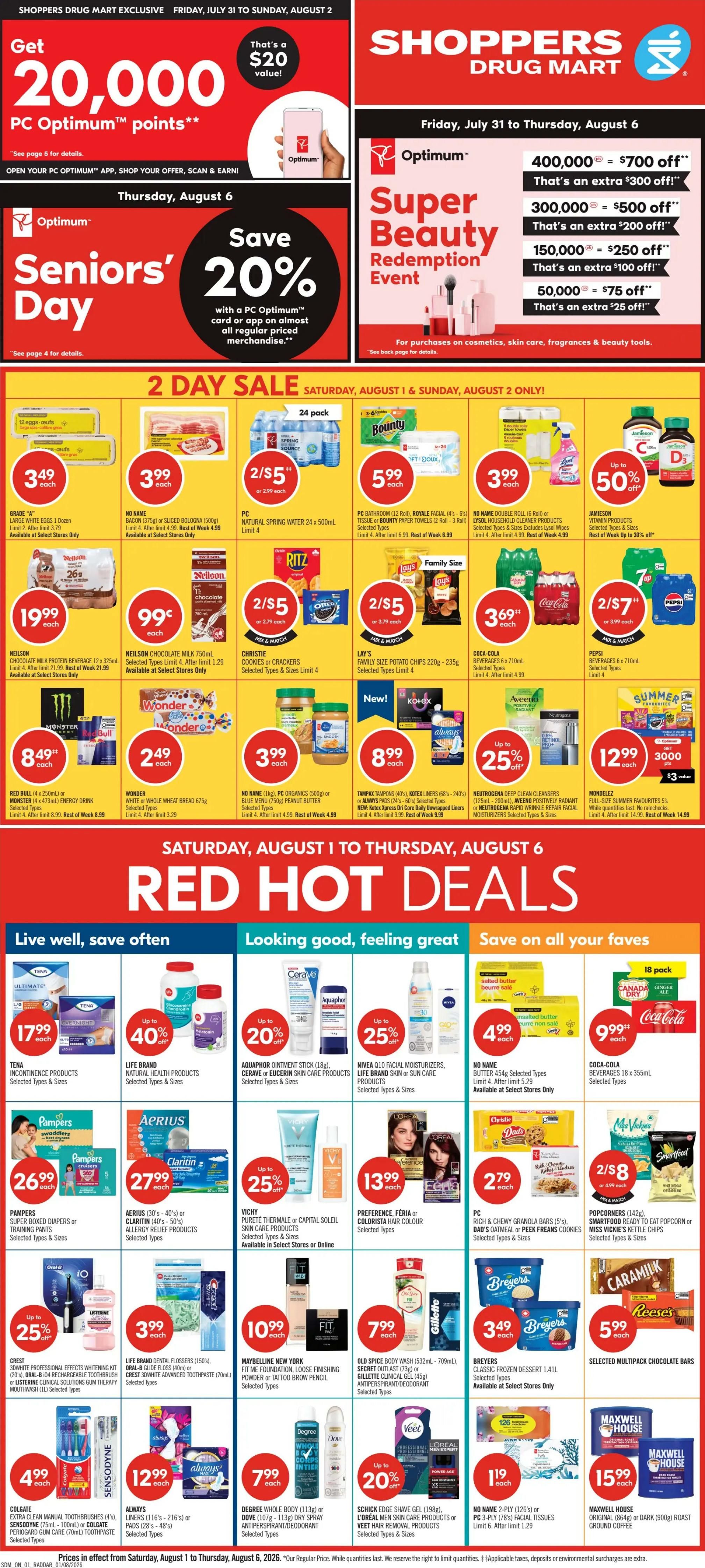 Shoppers Drug Mart (ON) Flyer August 1 to 6