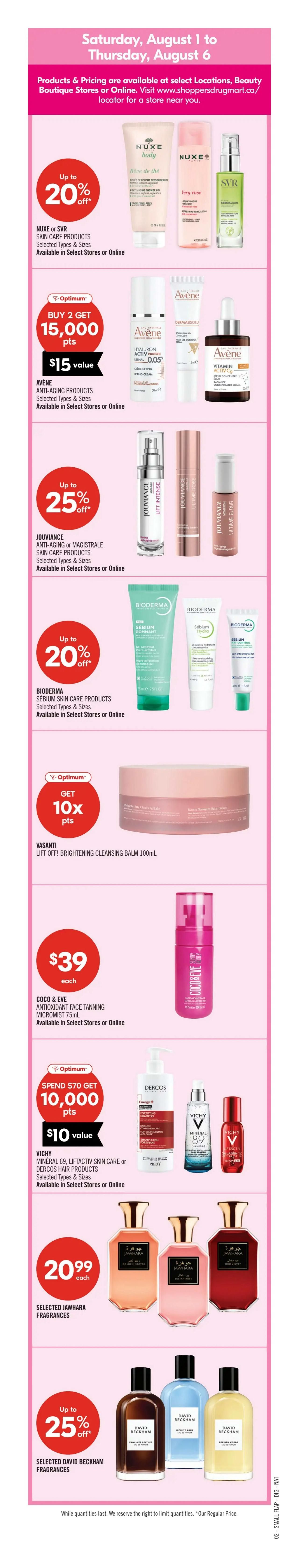 Shoppers Drug Mart (ON) Flyer August 1 to 6