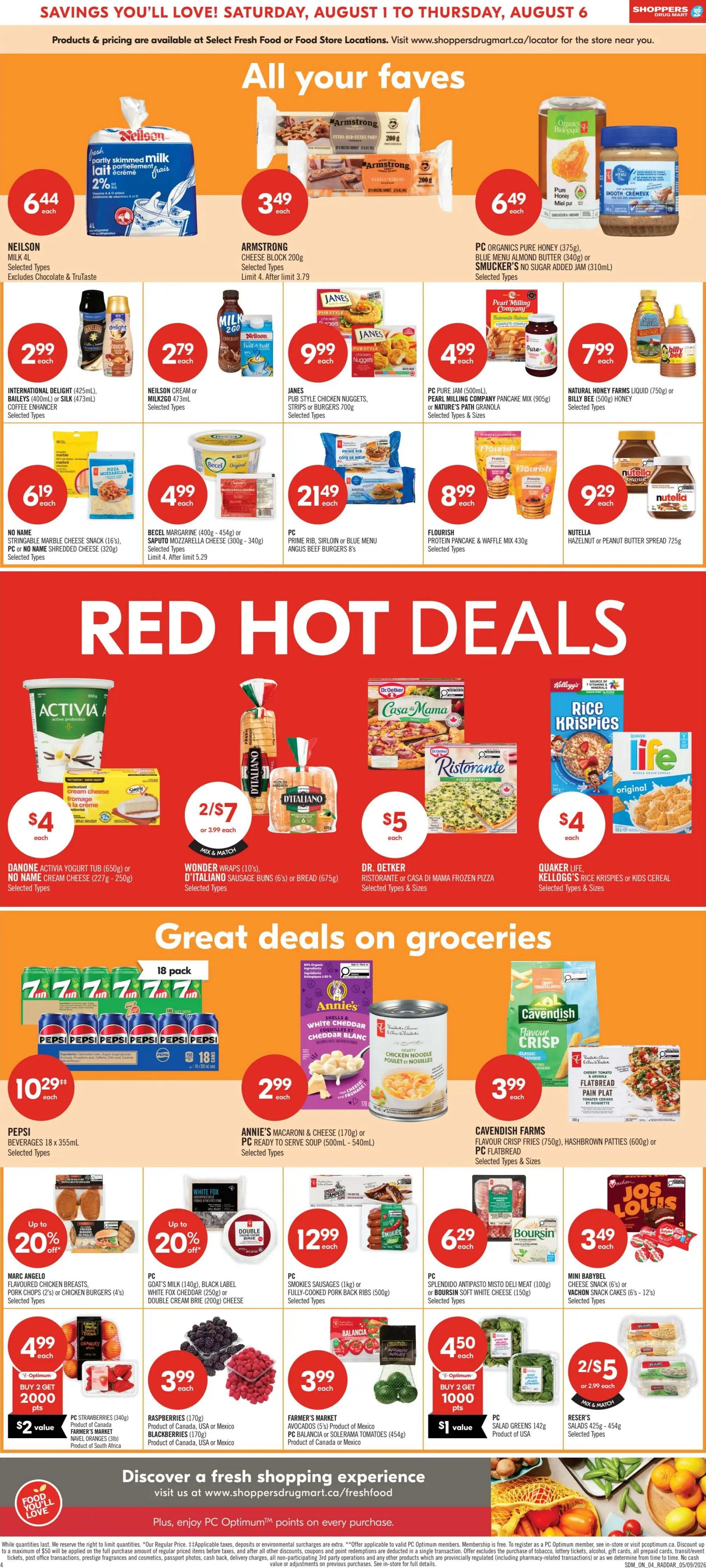 Shoppers Drug Mart (ON) Flyer August 1 to 6