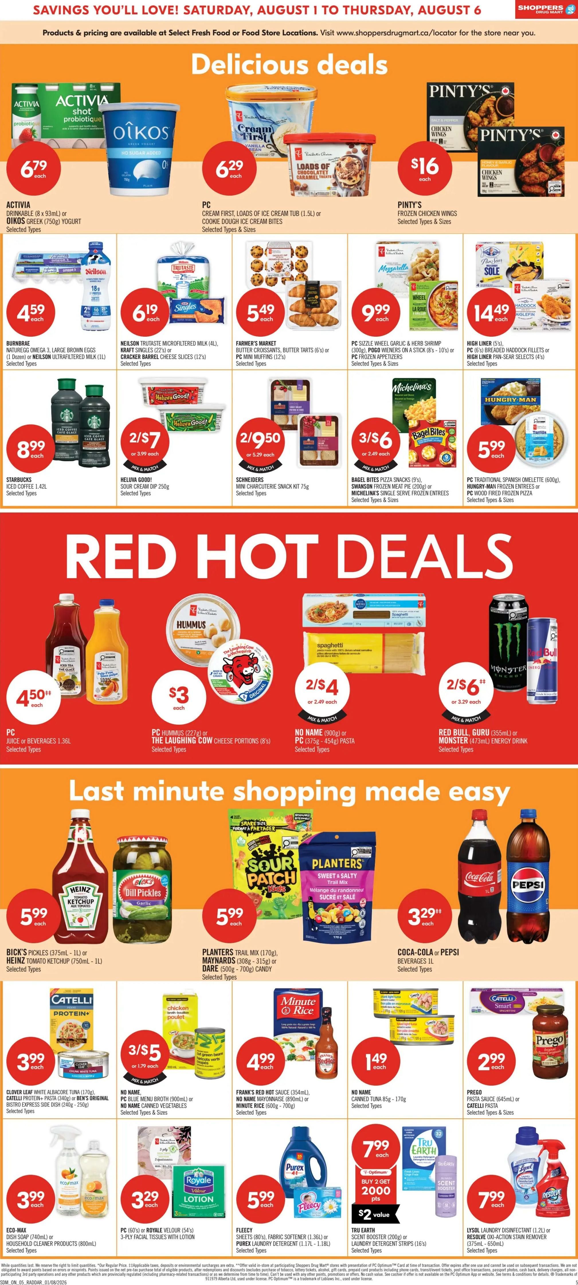 Shoppers Drug Mart (ON) Flyer August 1 to 6