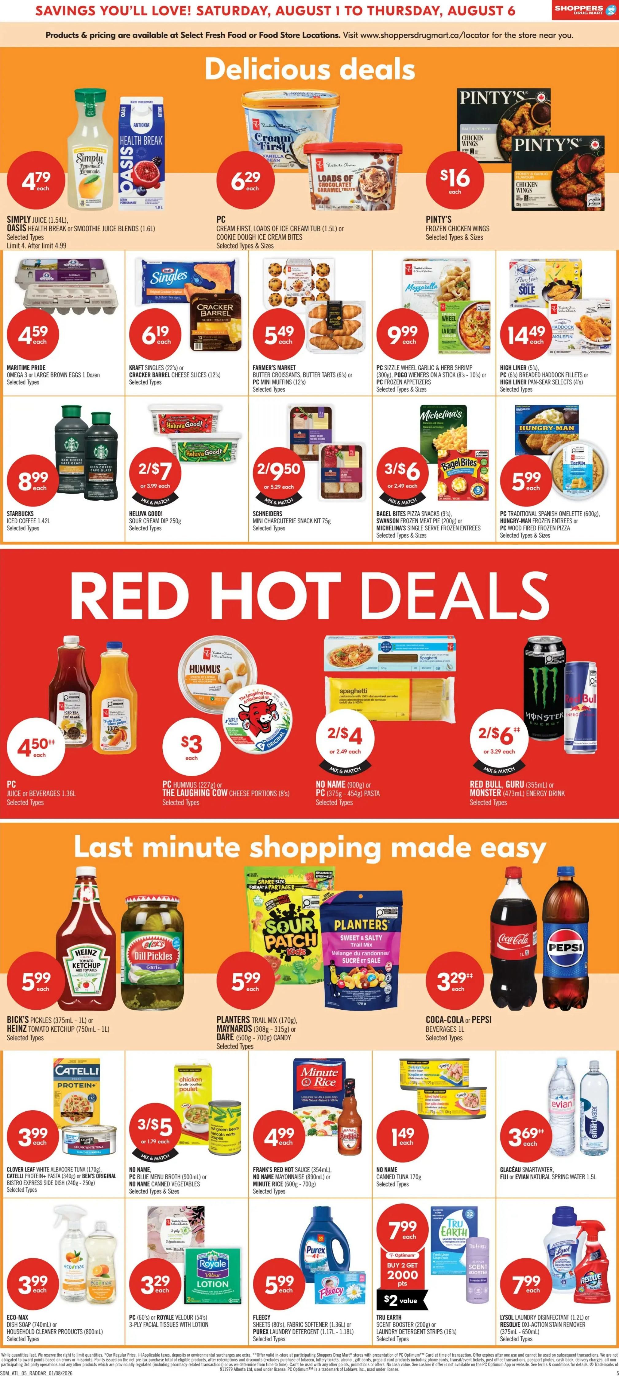 Shoppers Drug Mart (Atlantic) Flyer August 1 to 6