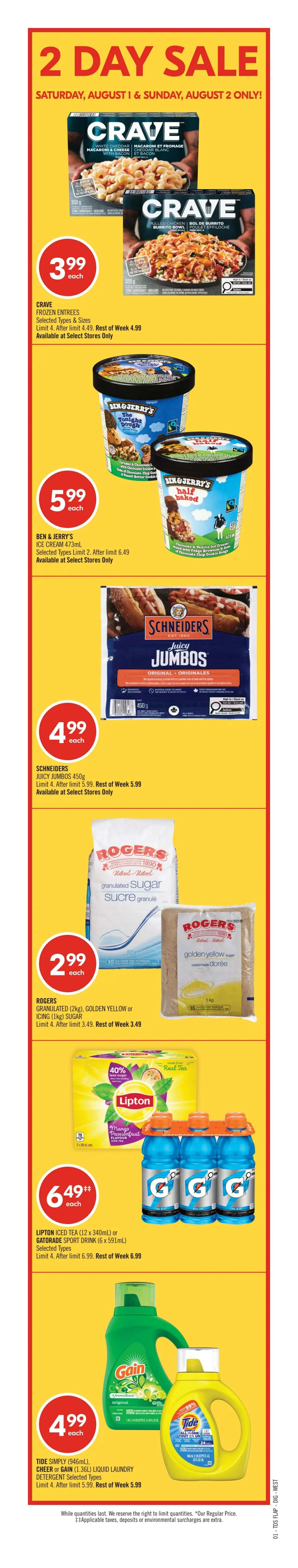 Shoppers Drug Mart (West) Flyer August 1 to 6