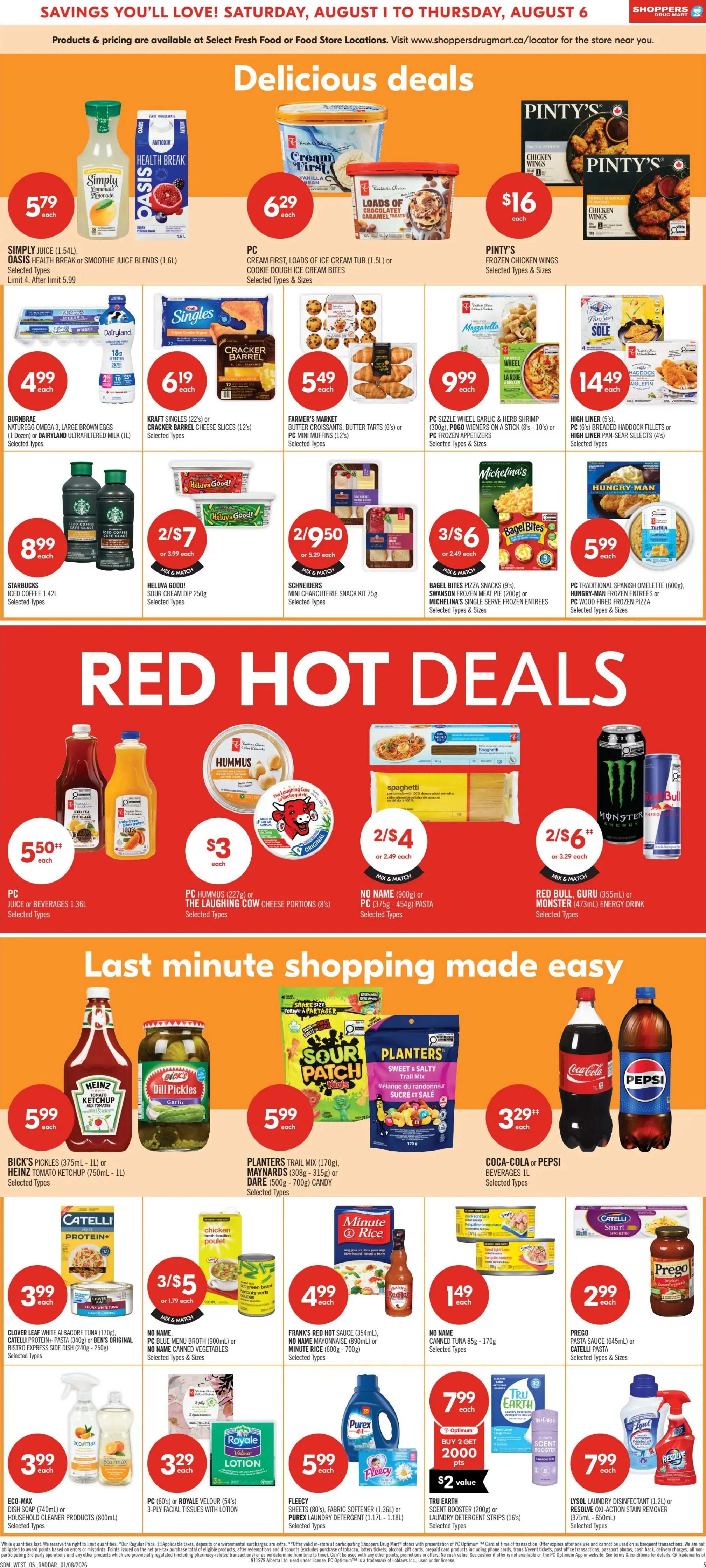 Shoppers Drug Mart (West) Flyer August 1 to 6