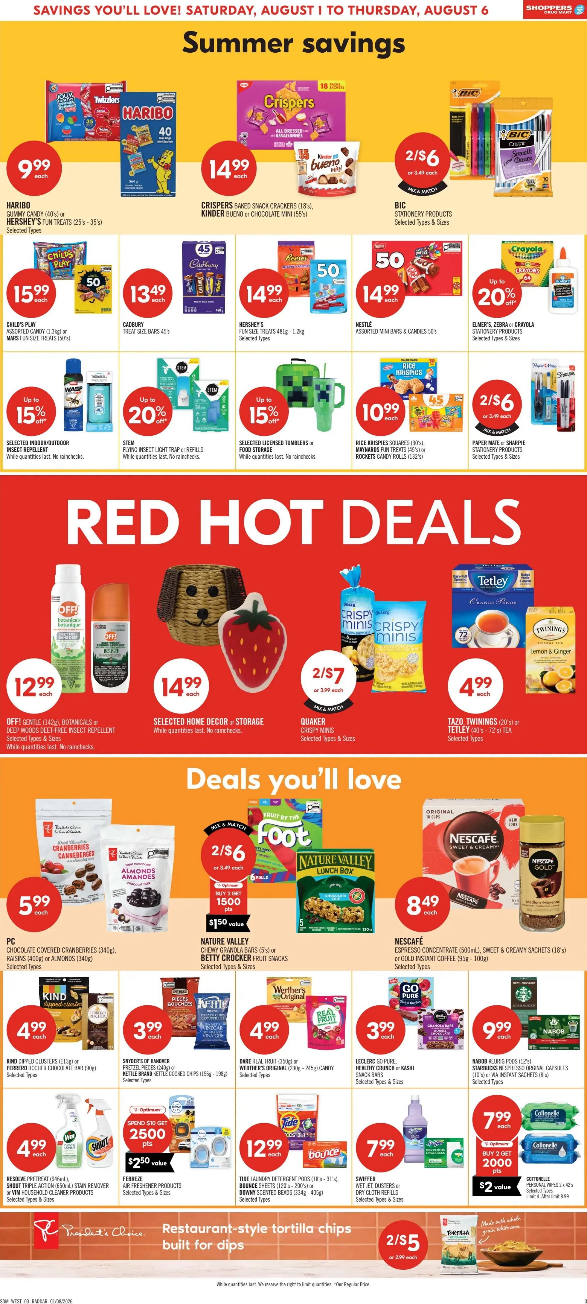 Shoppers Drug Mart (West) Flyer August 1 to 6
