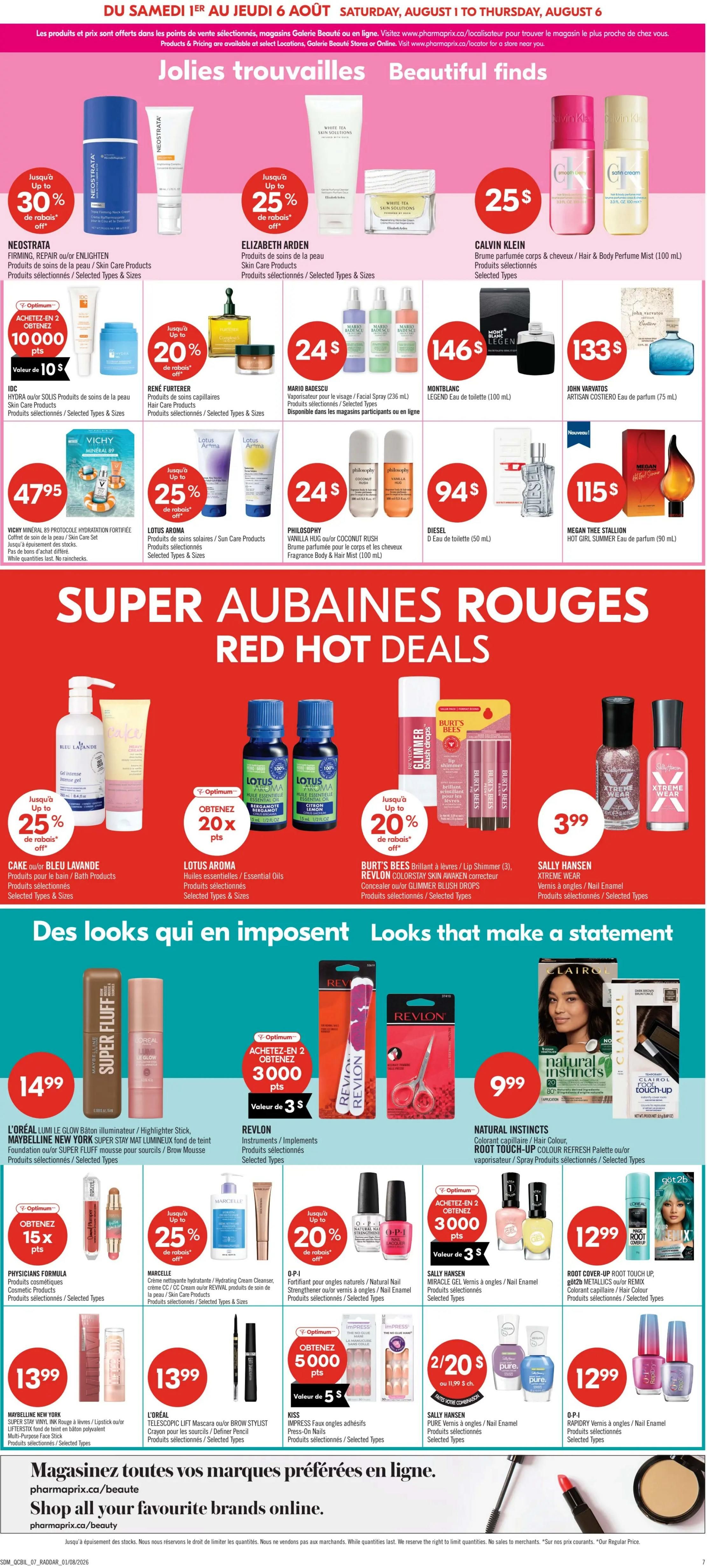 Pharmaprix Flyer August 1 to 6