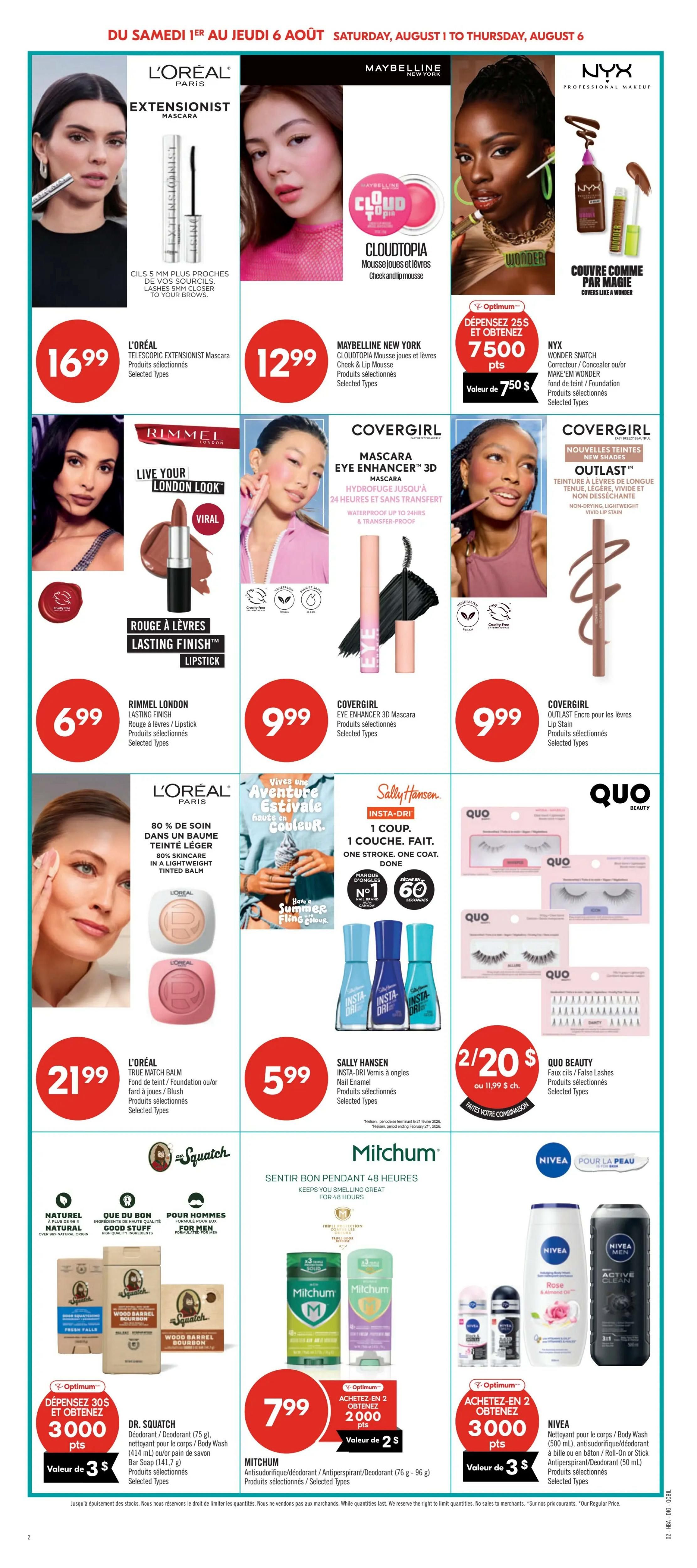 Pharmaprix Flyer August 1 to 6