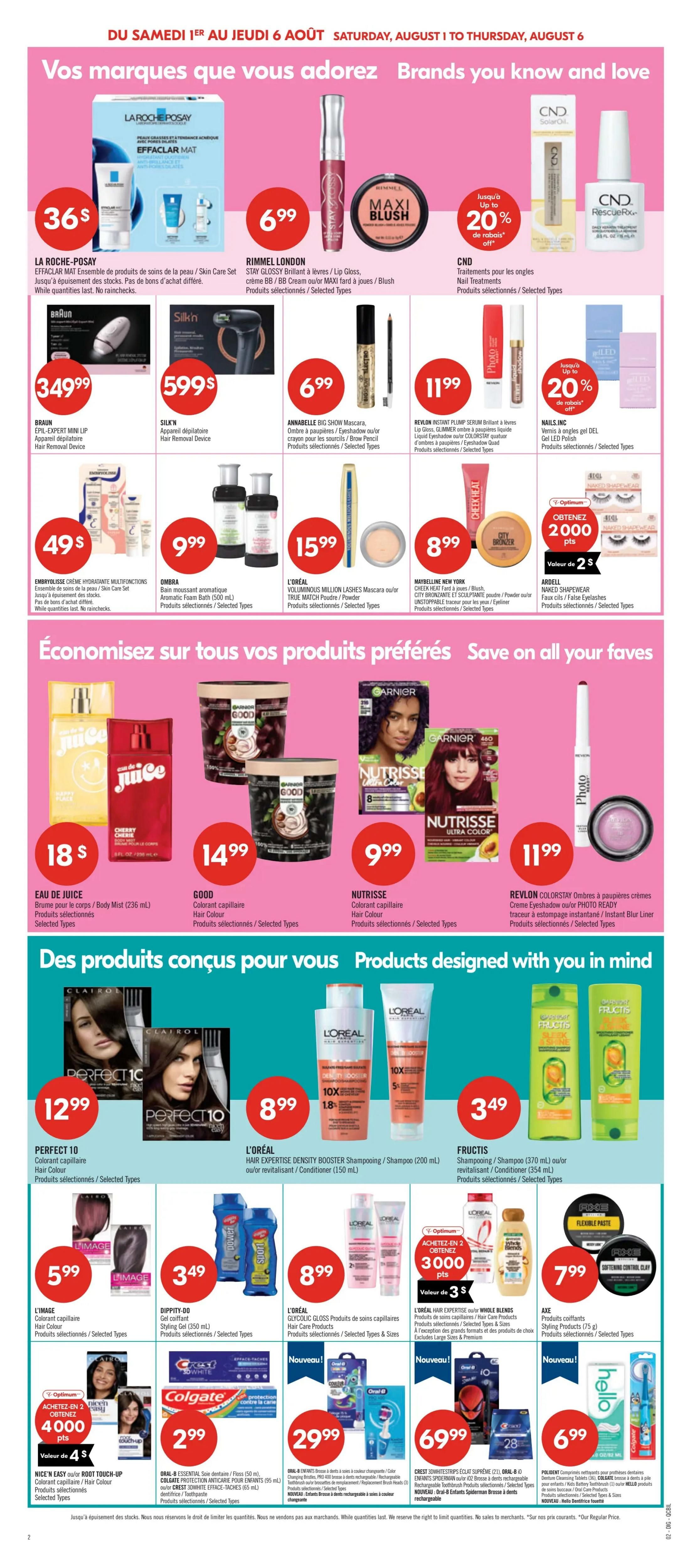 Pharmaprix Flyer August 1 to 6