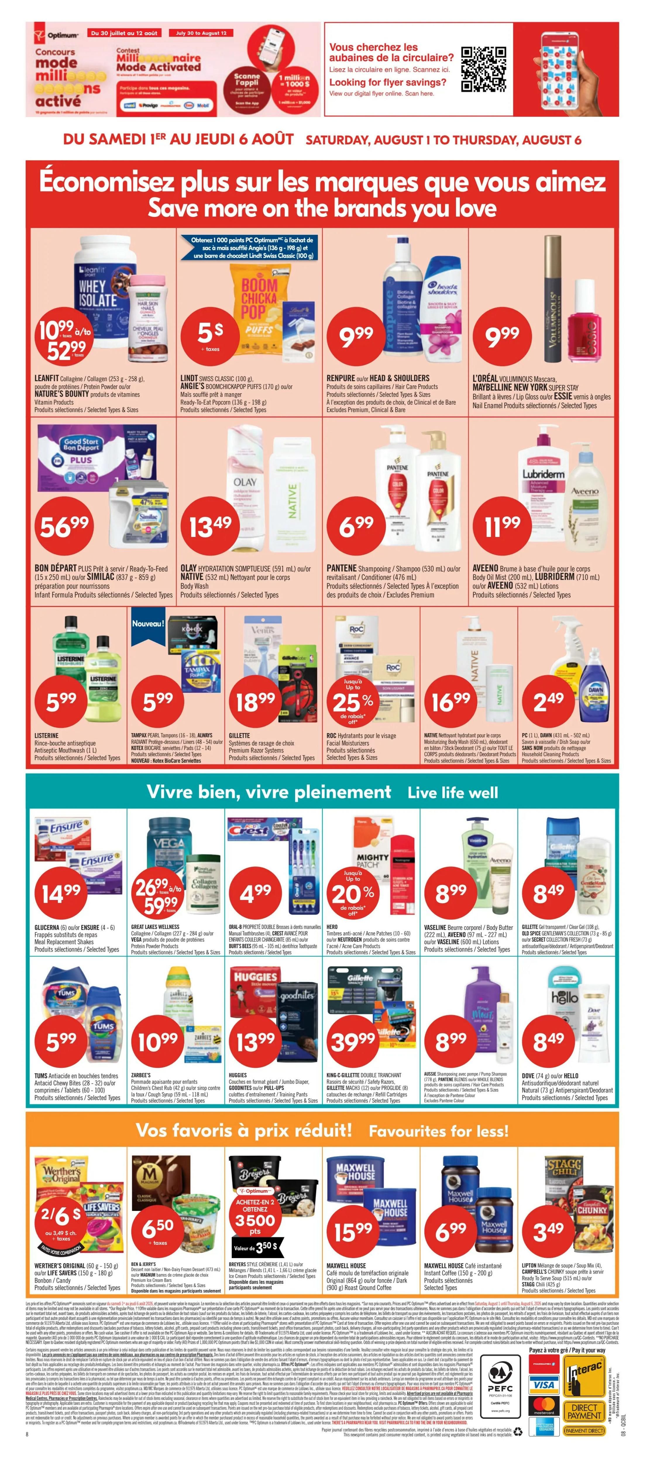 Pharmaprix Flyer August 1 to 6