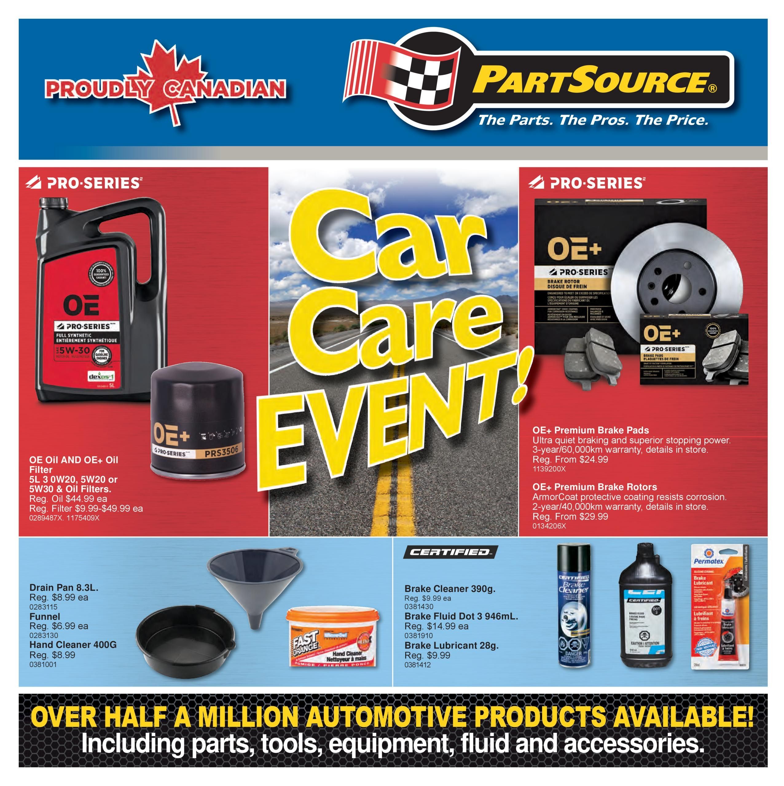 PartSource Flyer July 31 to August 5