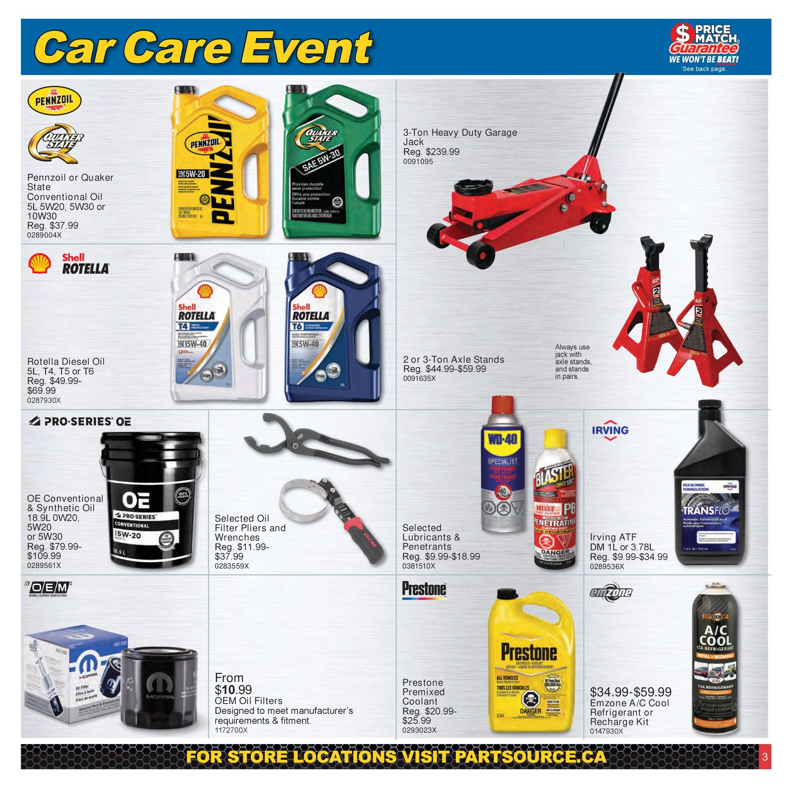 PartSource Flyer July 31 to August 5