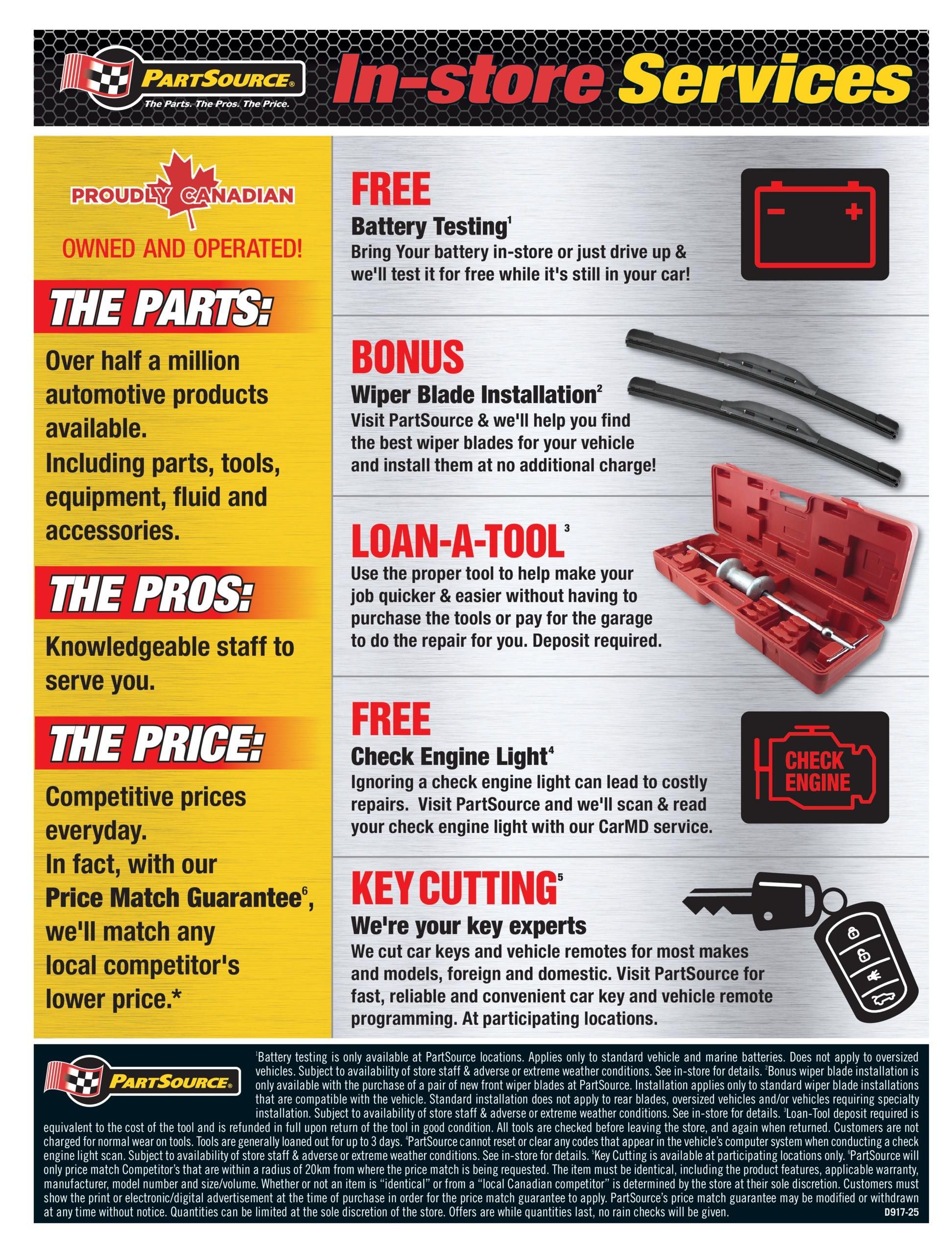 PartSource Flyer July 31 to August 5