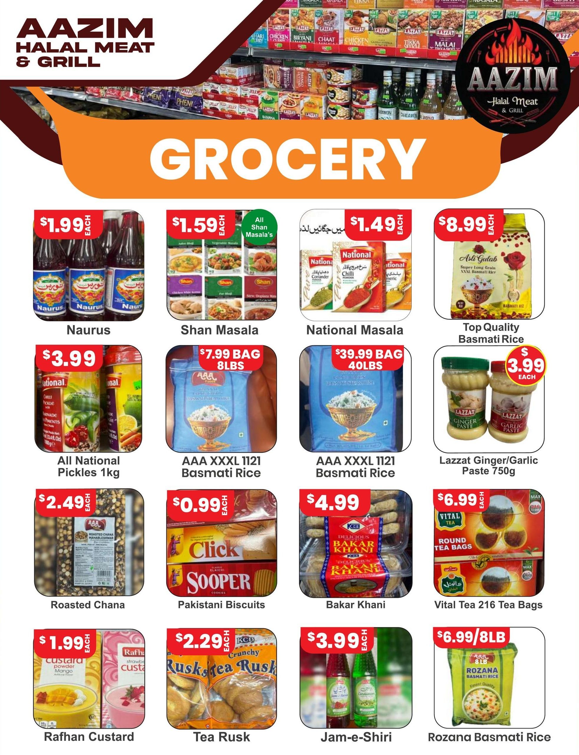 Aazim Halal Meat & Grill Flyer July 30 to August 5