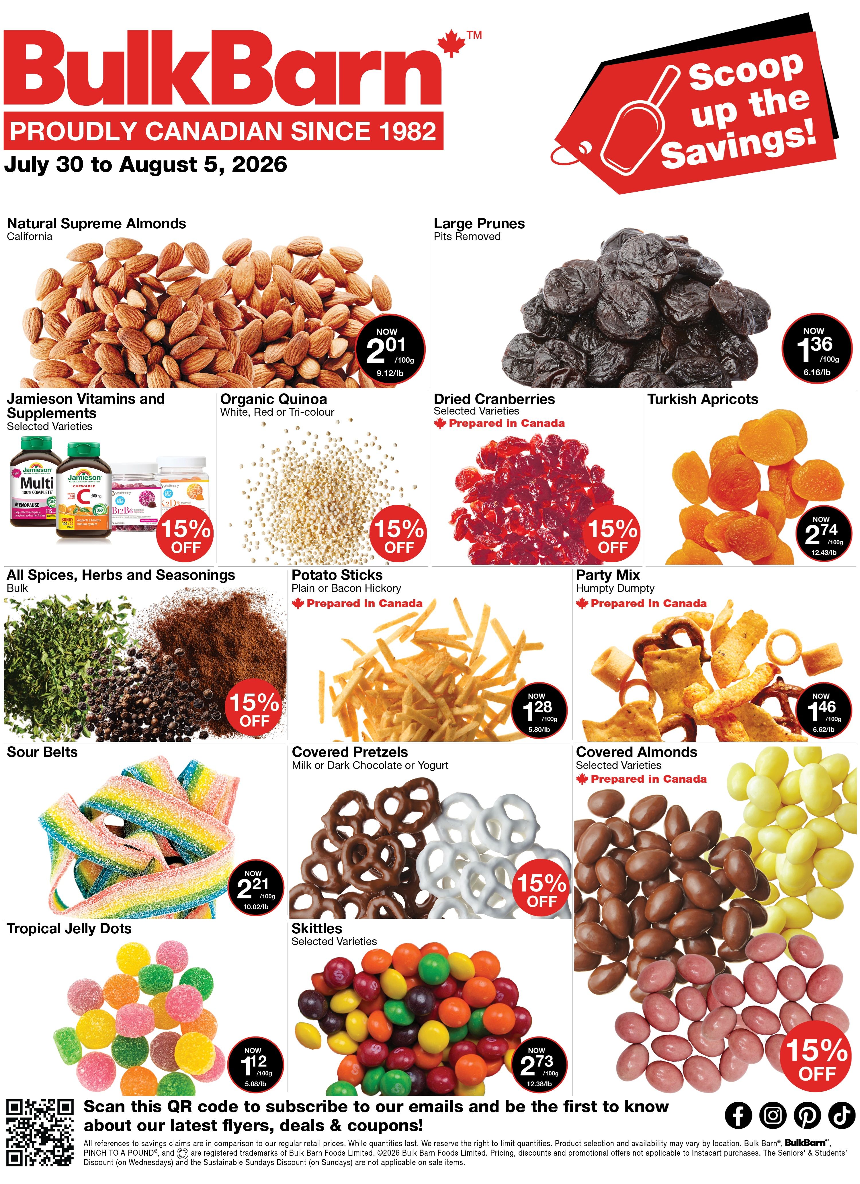 Bulk Barn Flyer July 30 to August 5
