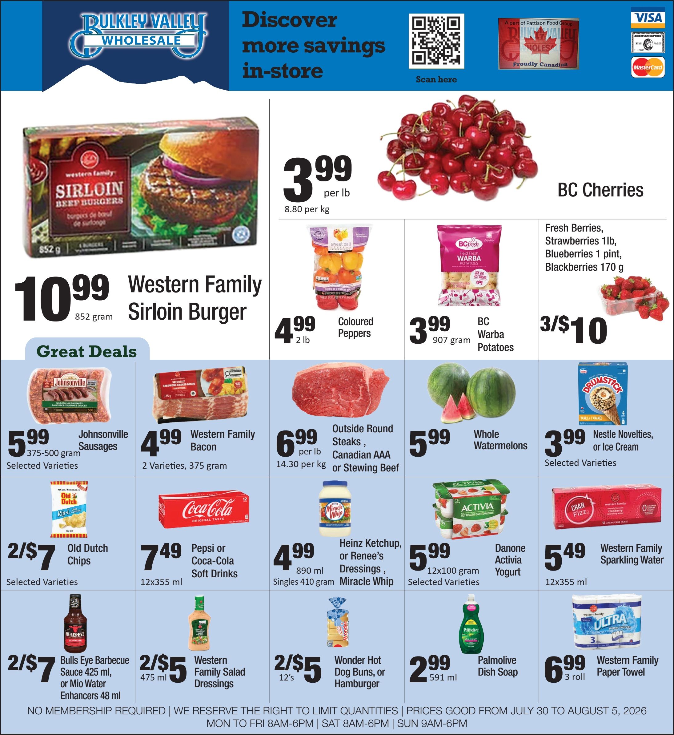 Bulkley Valley Wholesale Flyer July 30 to August 5