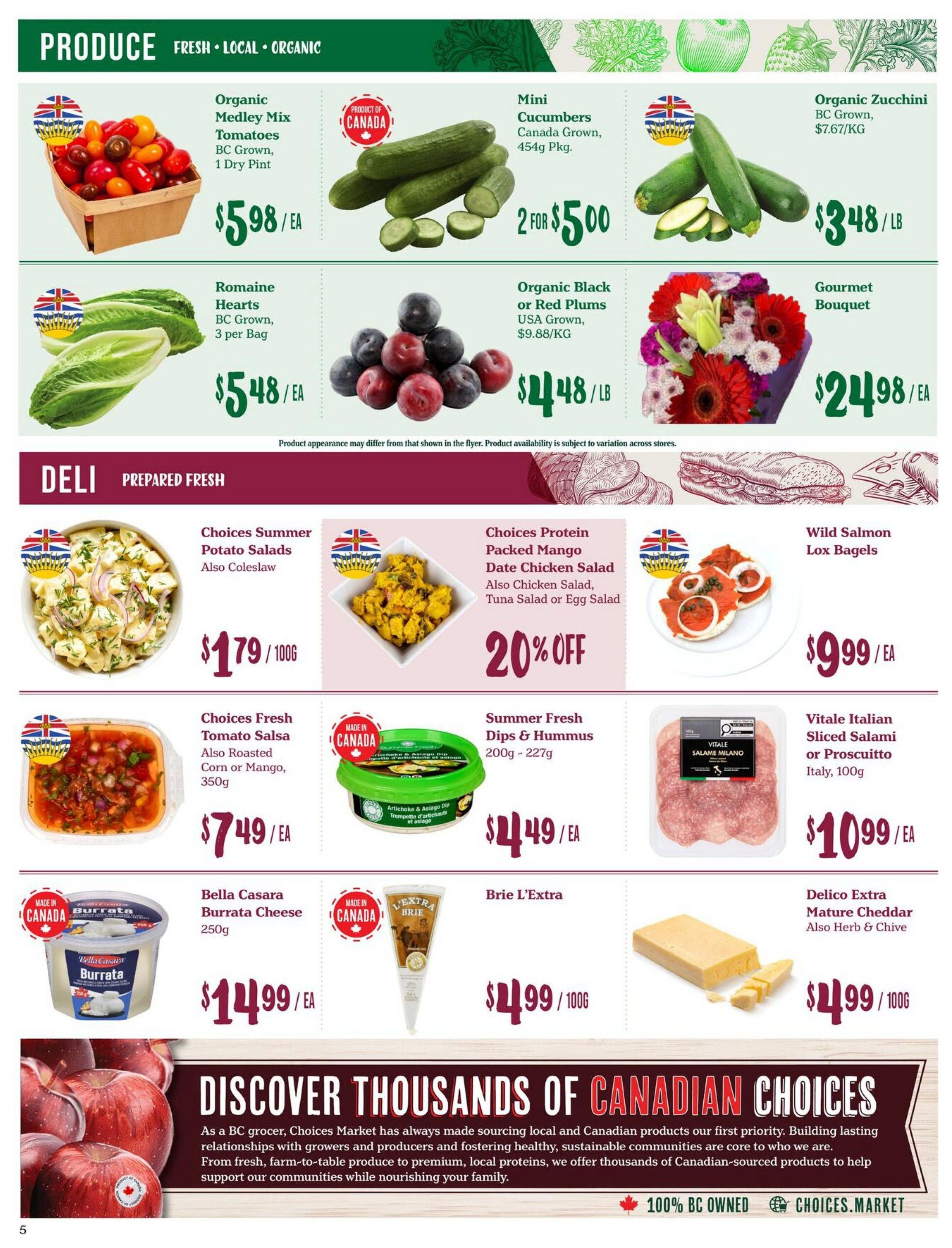 Choices Market Flyer July 30 to August 5