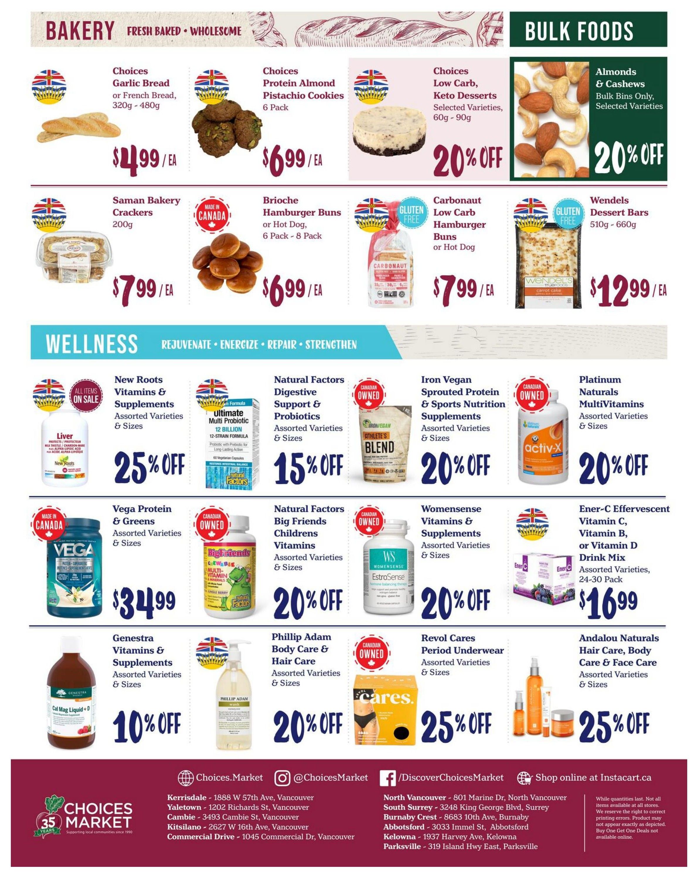 Choices Market Flyer July 30 to August 5
