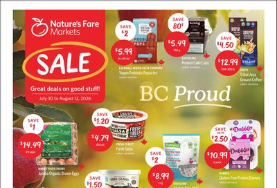 Nature's Fare Markets Flyer July 30 to August 12