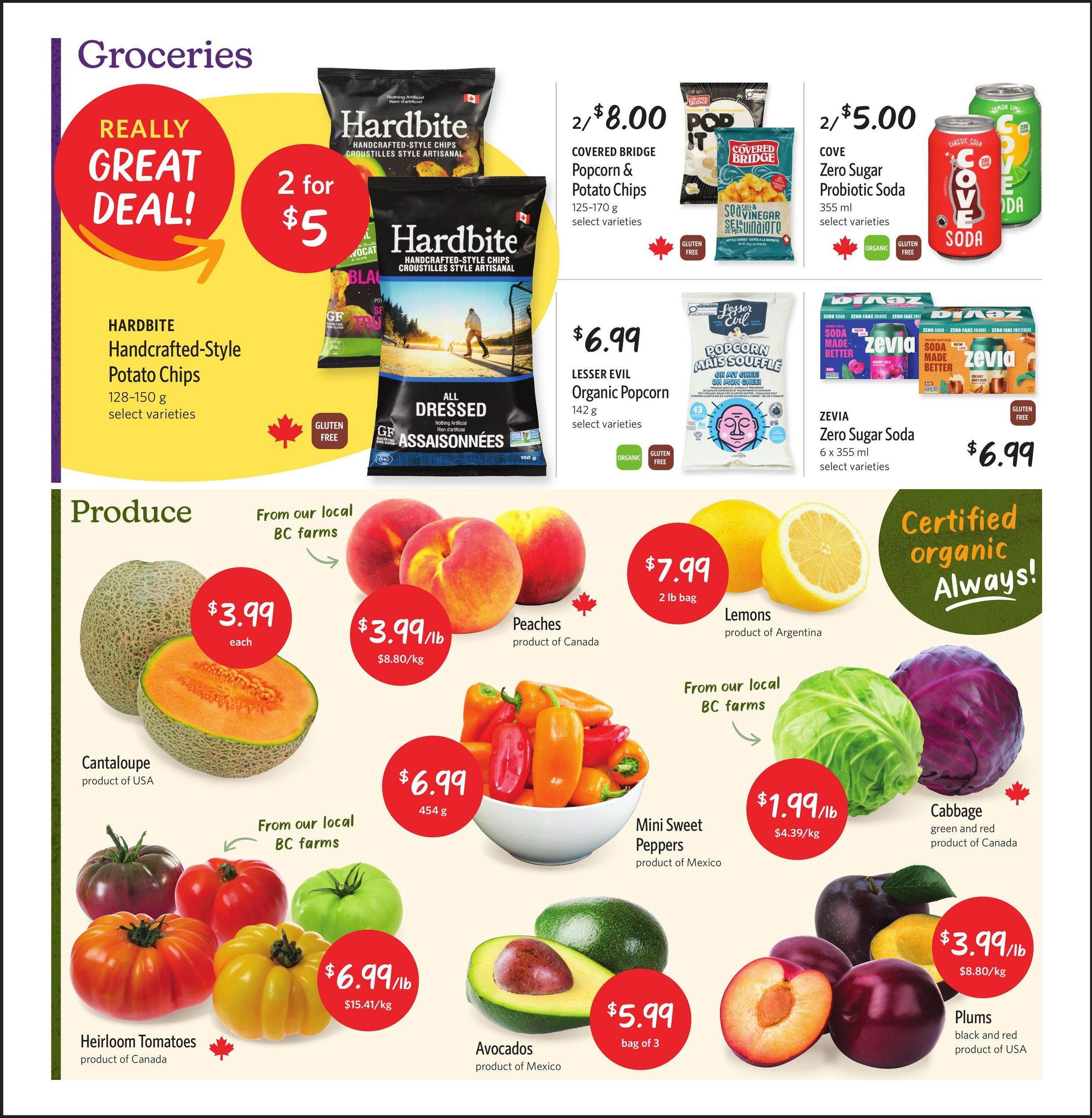 Nature's Fare Markets Flyer July 30 to August 12