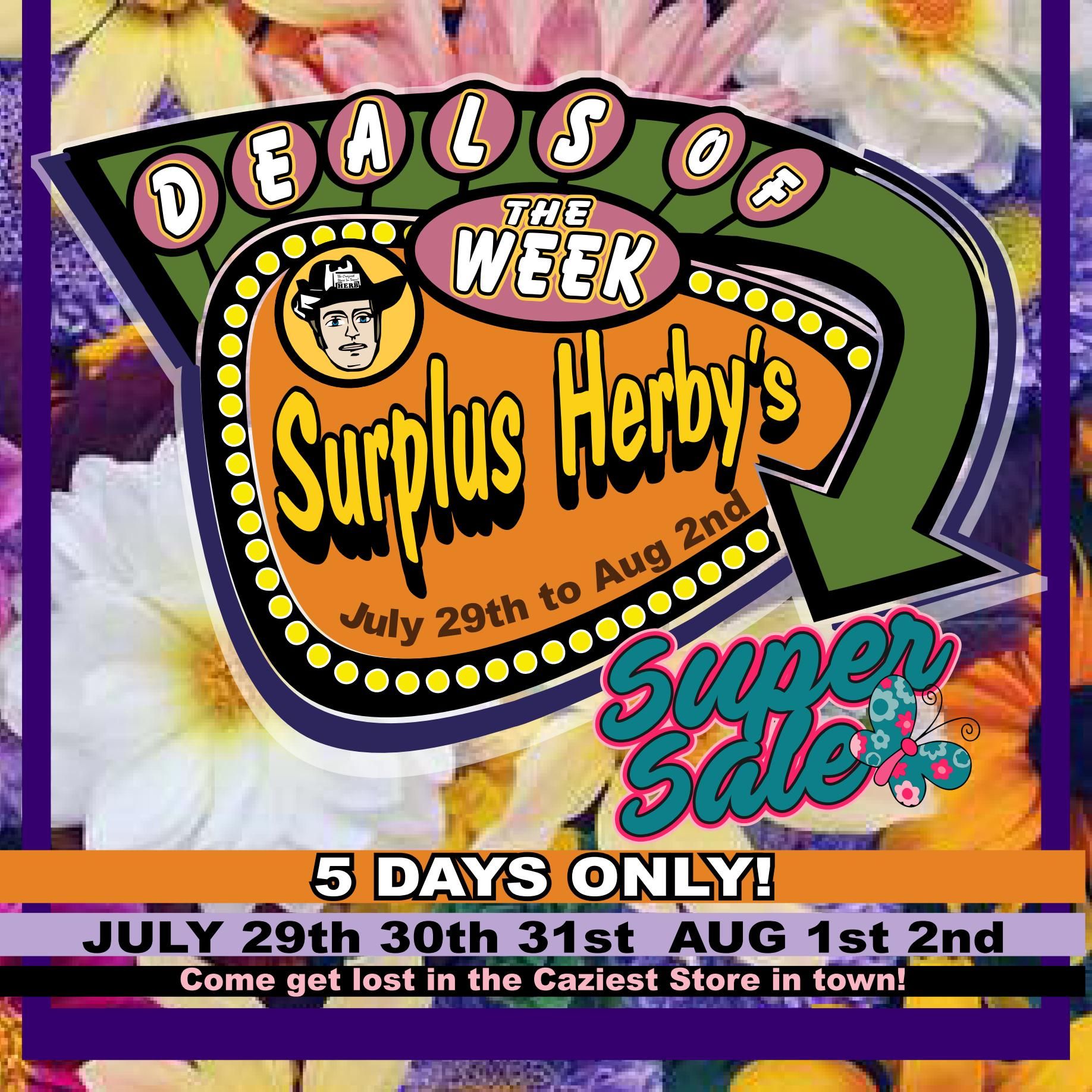 Surplus Herby’s Flyer July 29 to August 2