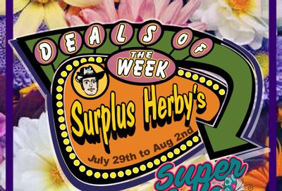 Surplus Herby’s Flyer July 29 to August 2