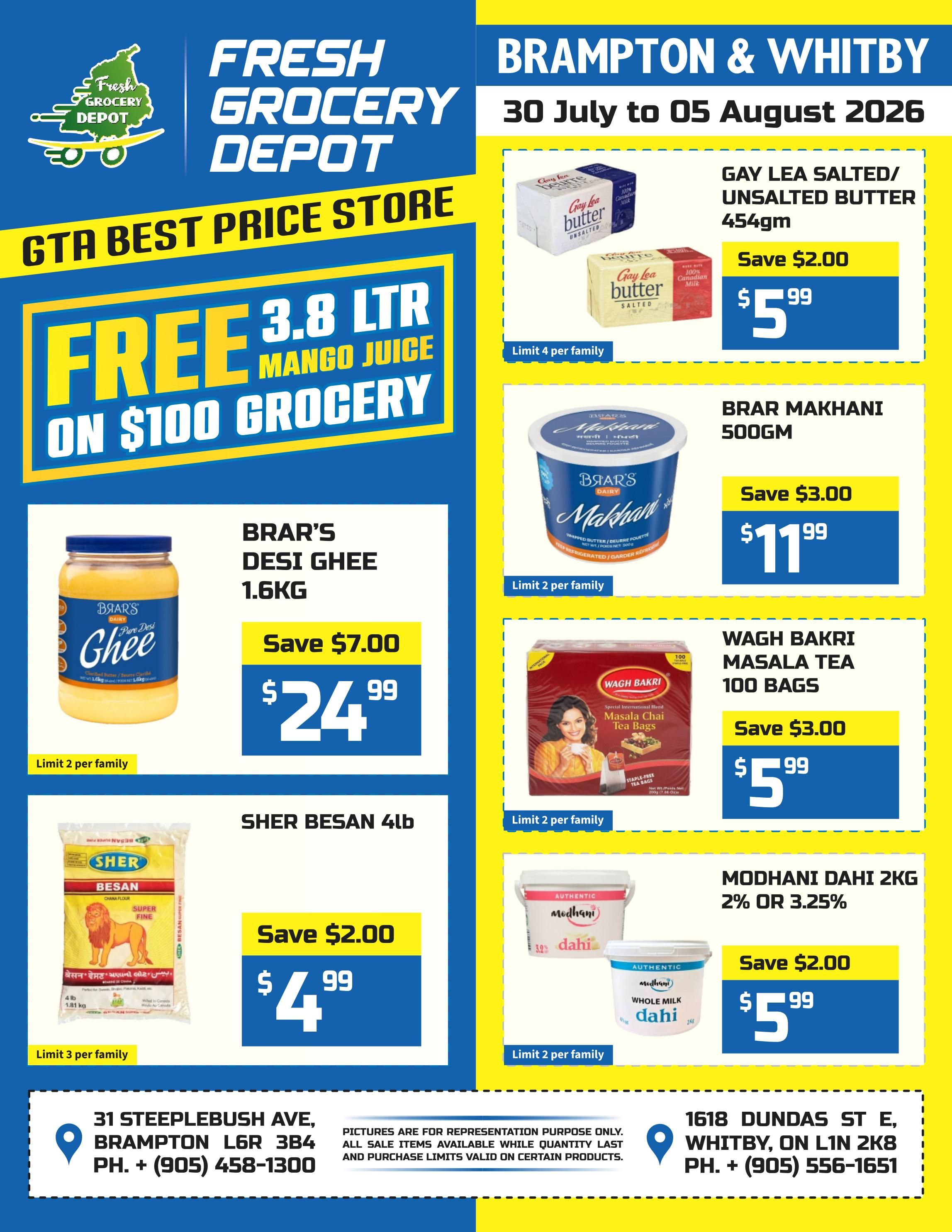 Fresh Grocery Depot Flyer July 30 to August 5