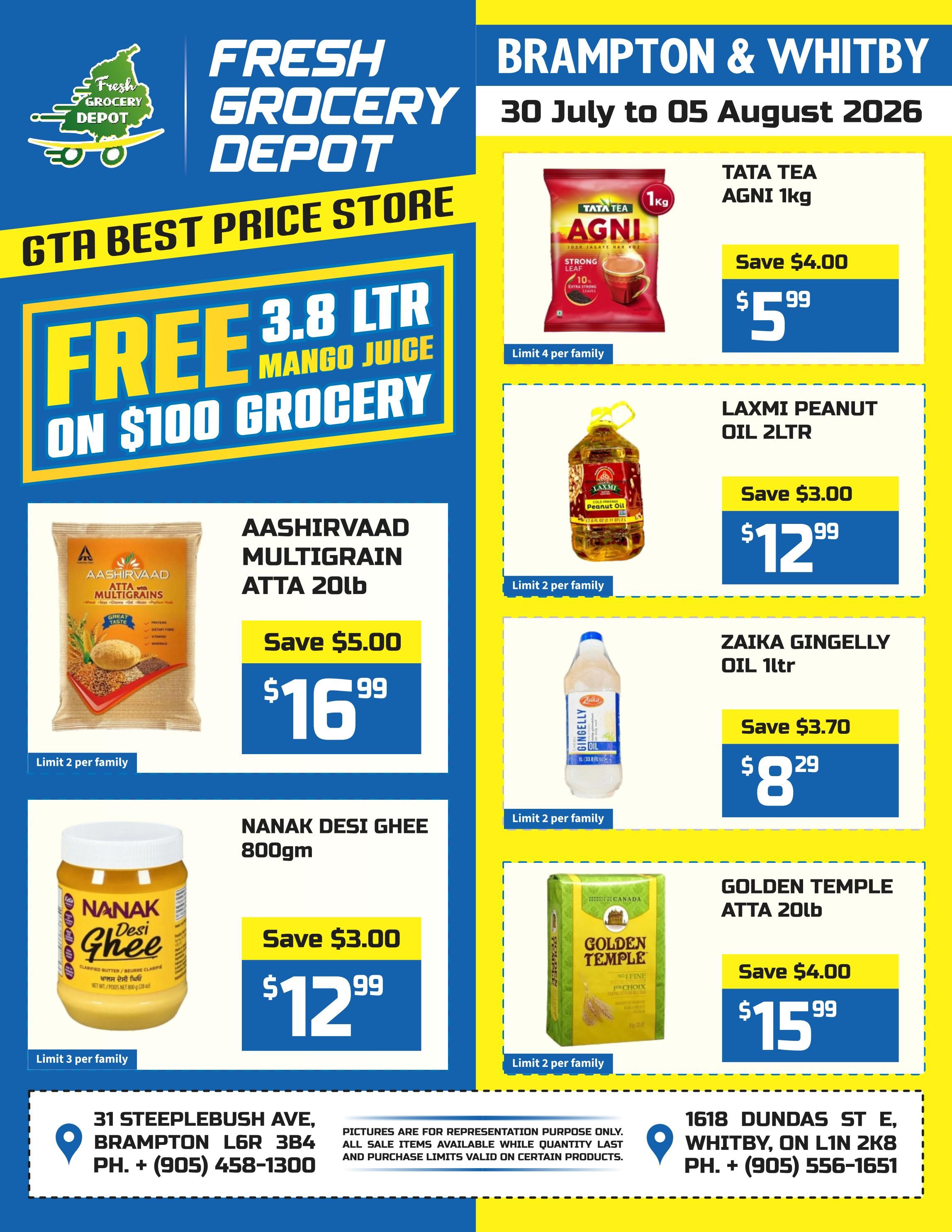 Fresh Grocery Depot Flyer July 30 to August 5