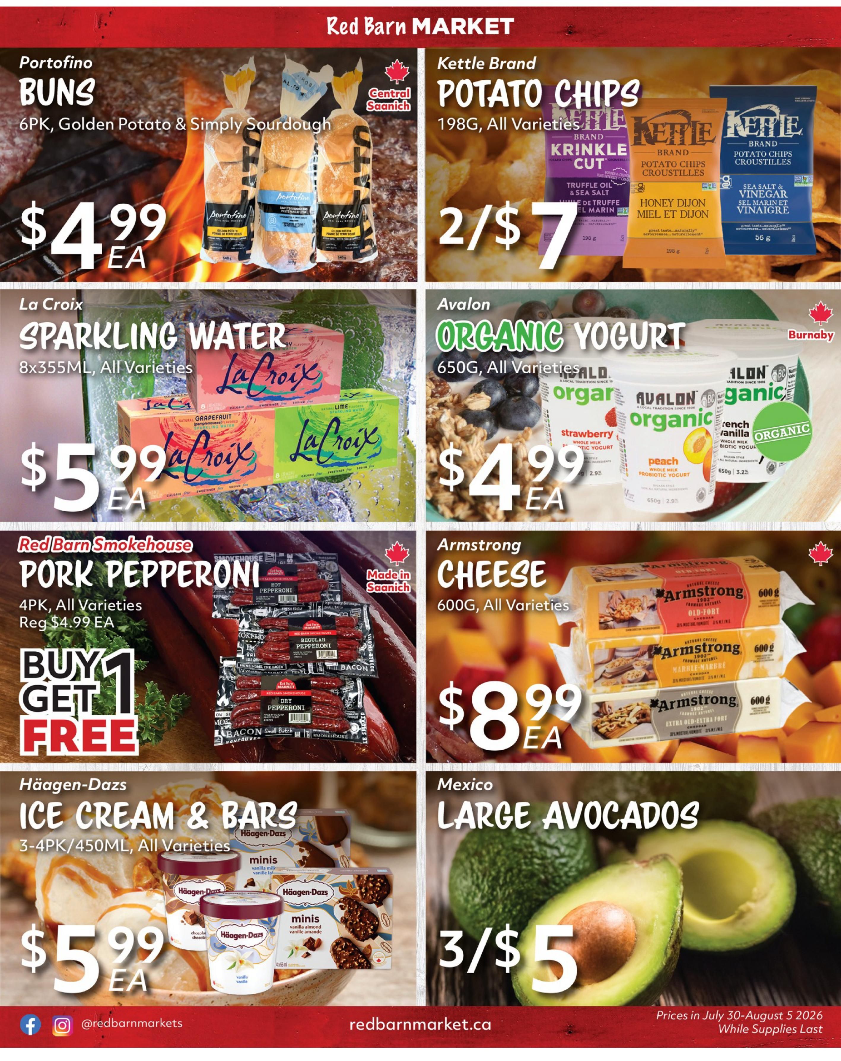 Red Barn Market Flyer July 30 to August 5