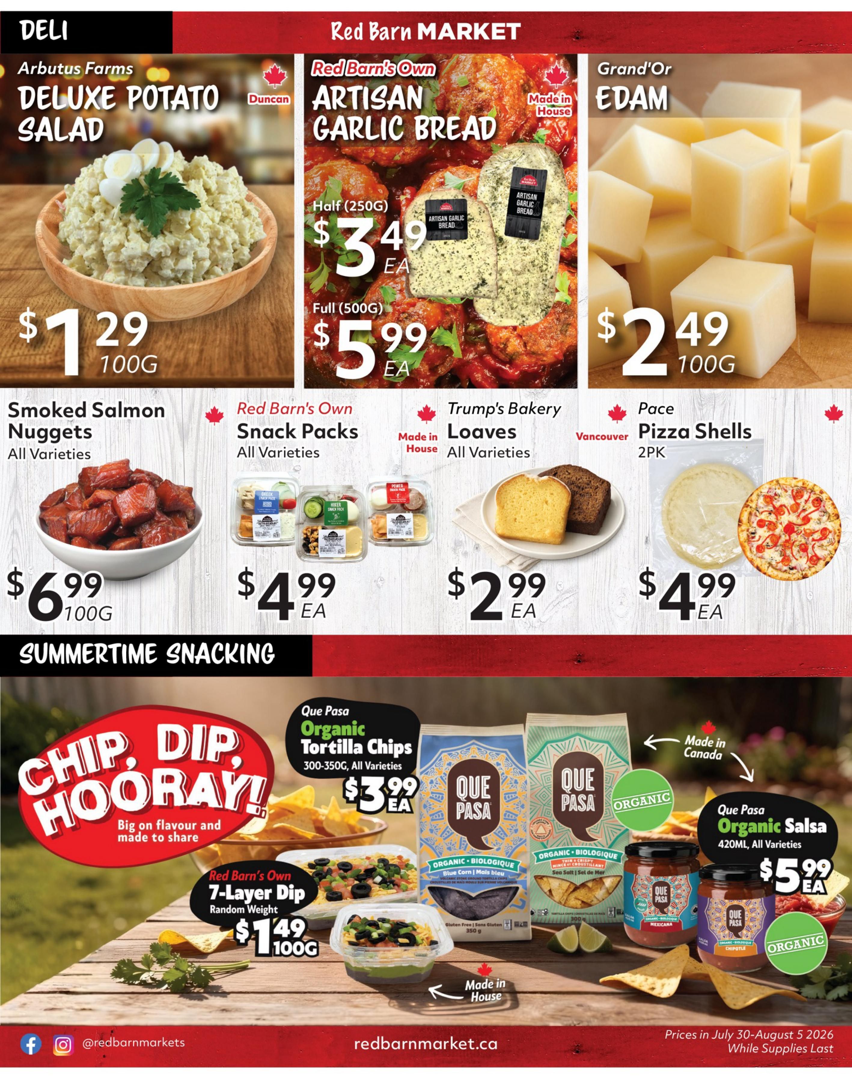 Red Barn Market Flyer July 30 to August 5