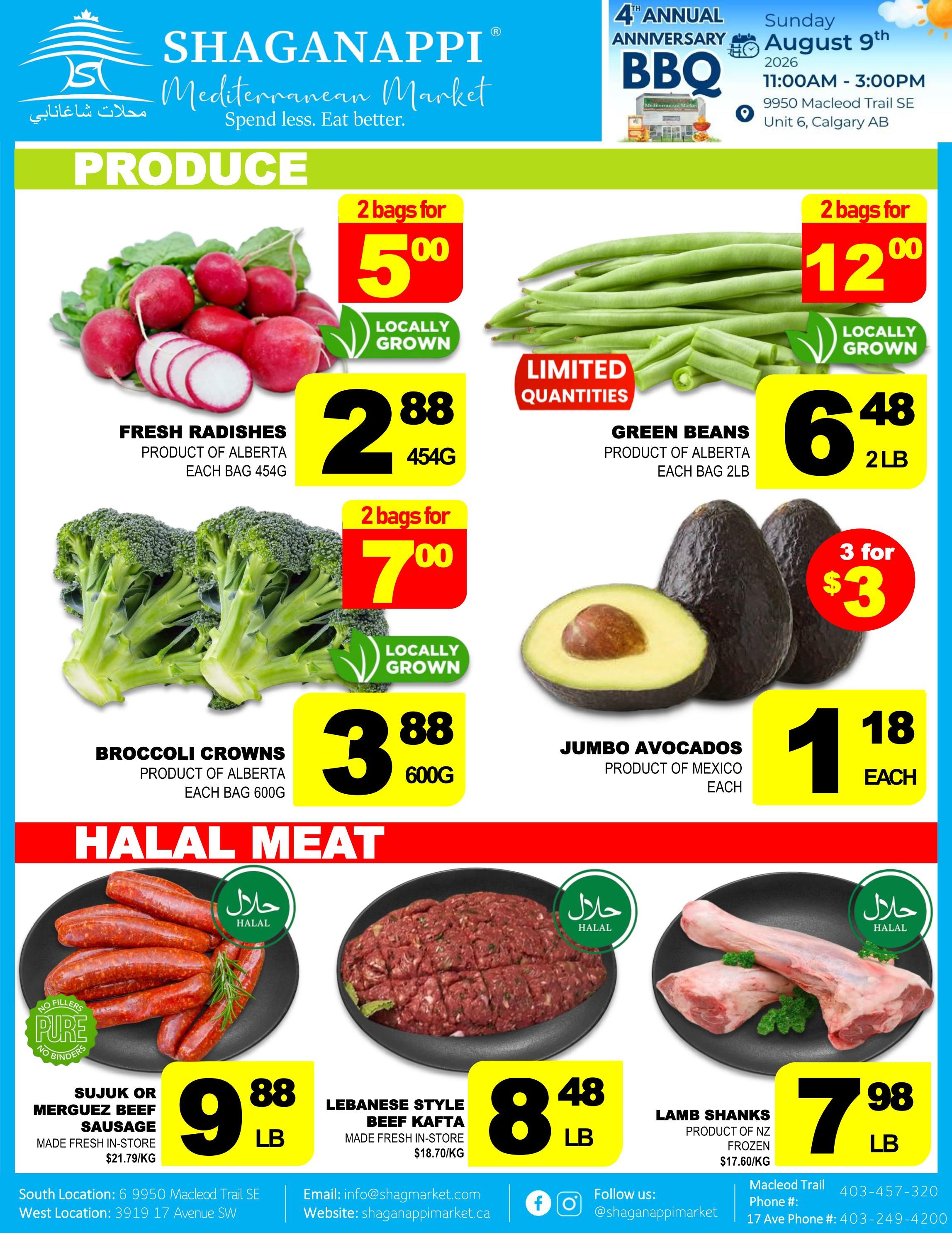 Shaganappi Mediterranean Market Flyer July 30 to August 5