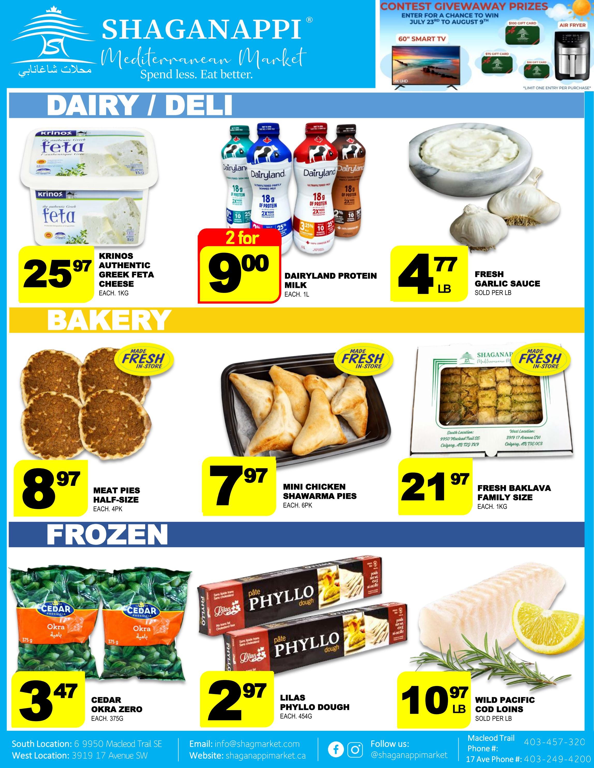 Shaganappi Mediterranean Market Flyer July 30 to August 5