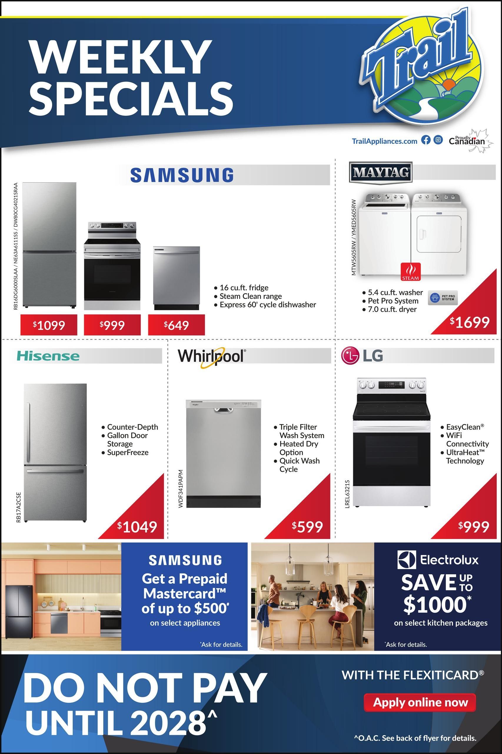 Trail Appliances (AB & SK) Flyer July 30 to August 5