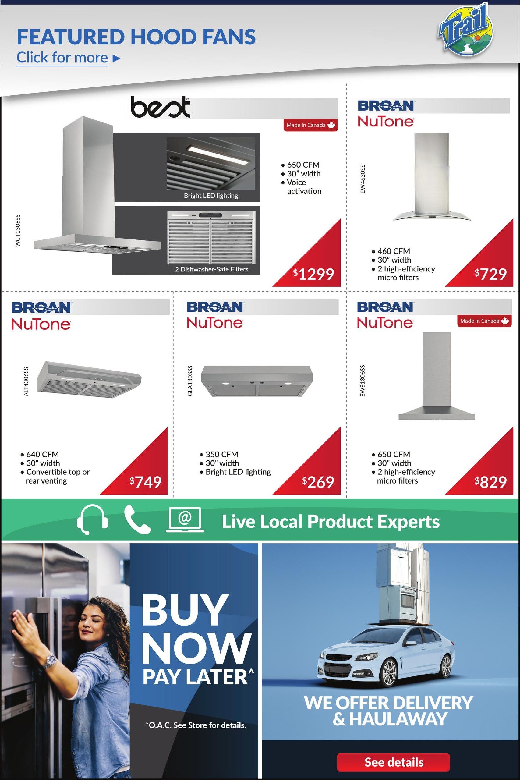 Trail Appliances (AB & SK) Flyer July 30 to August 5