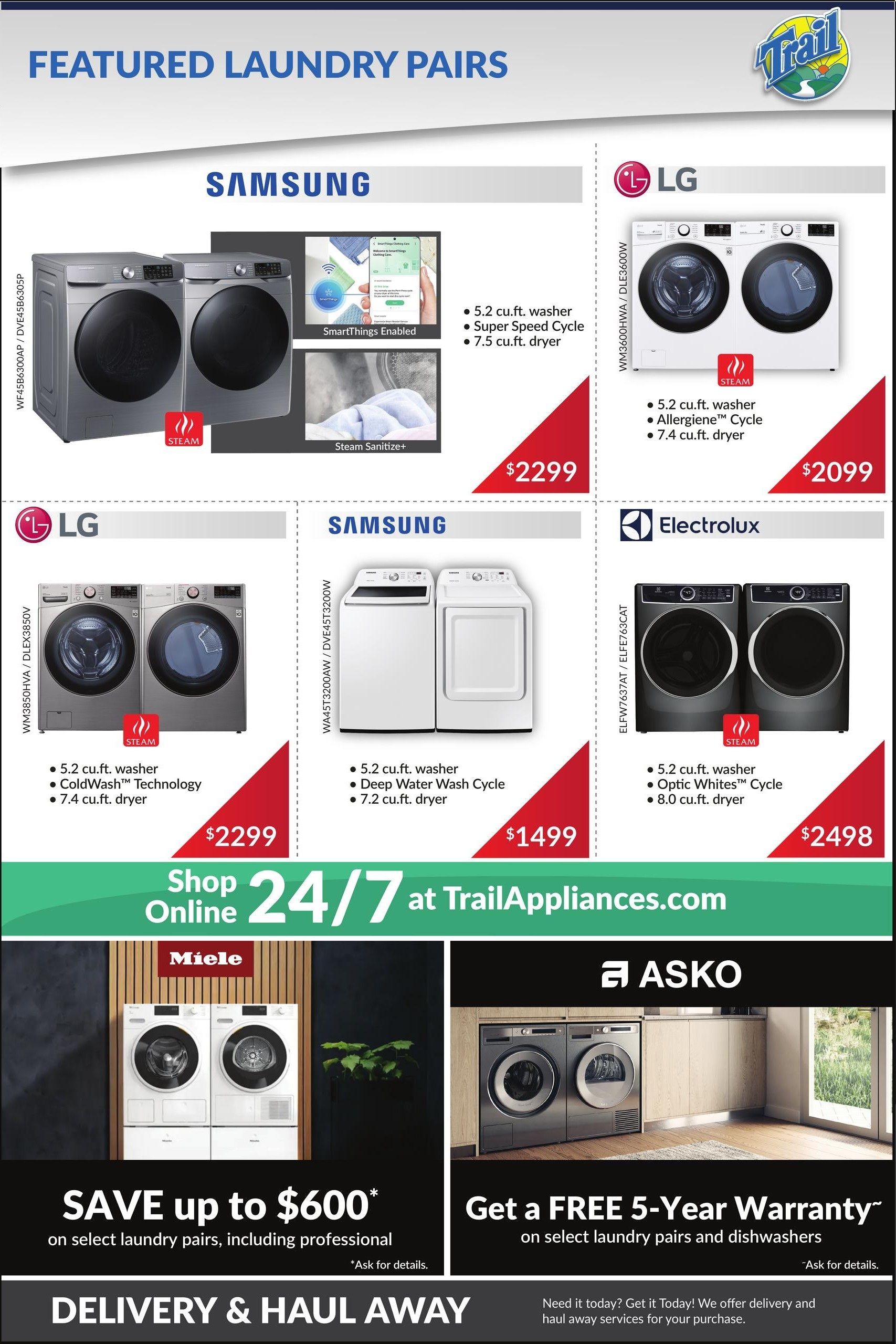 Trail Appliances (AB & SK) Flyer July 30 to August 5