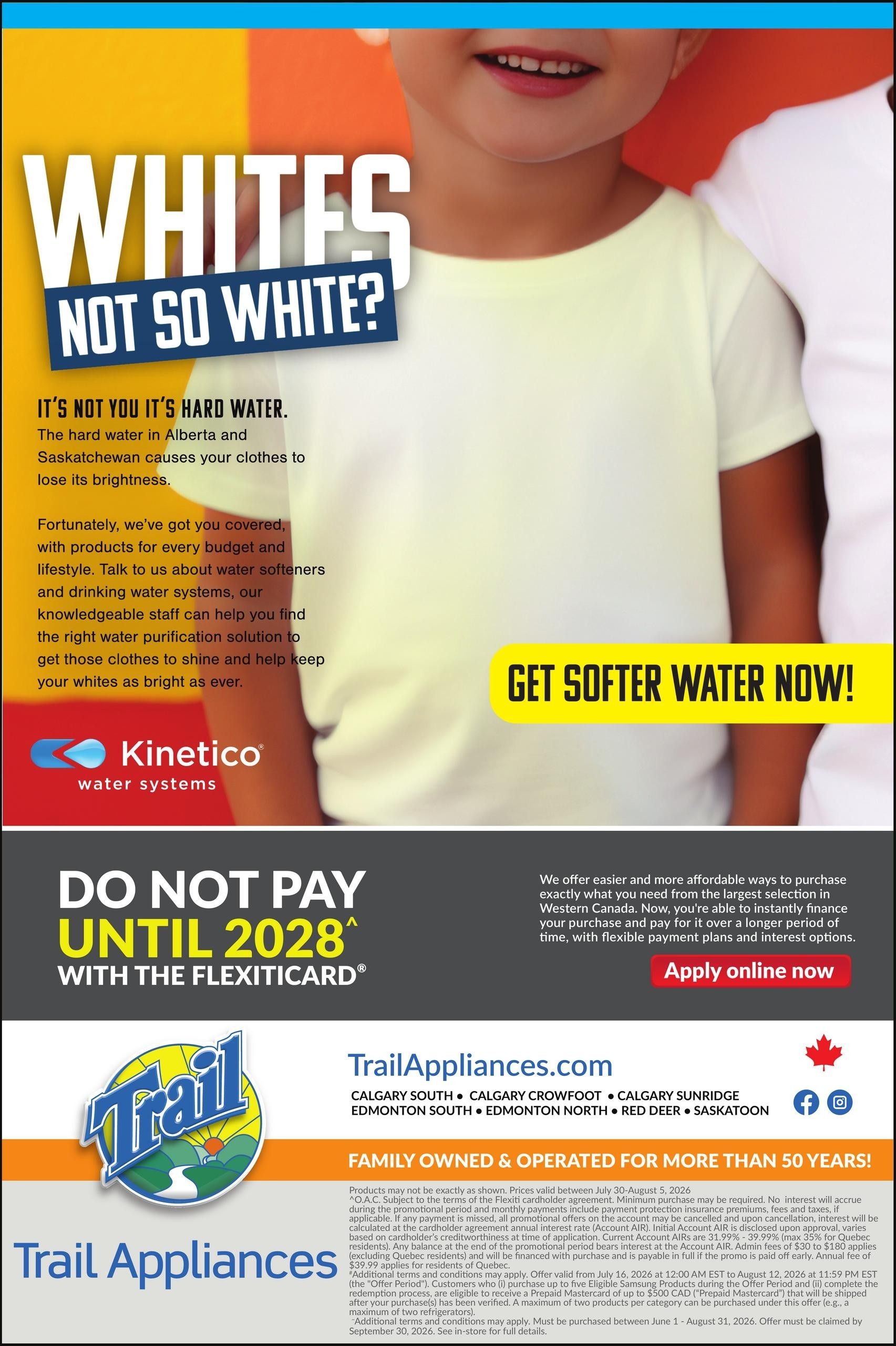 Trail Appliances (AB & SK) Flyer July 30 to August 5