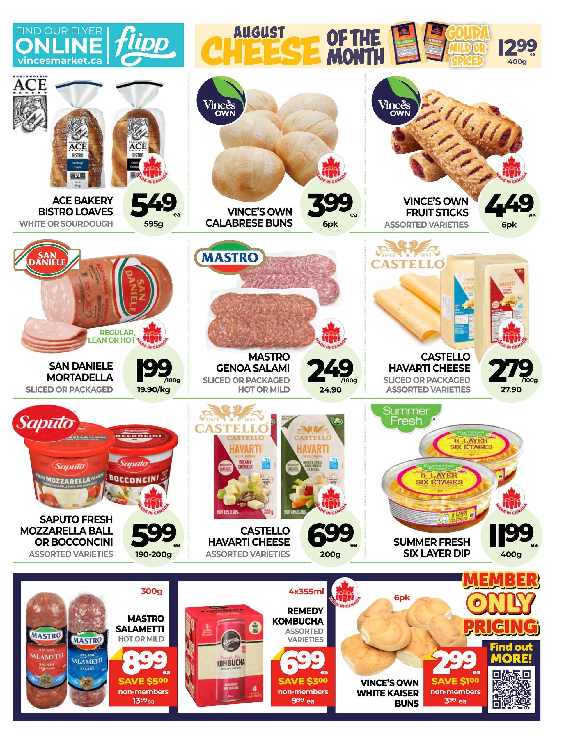 Vince's Market Flyer July 30 to August 12
