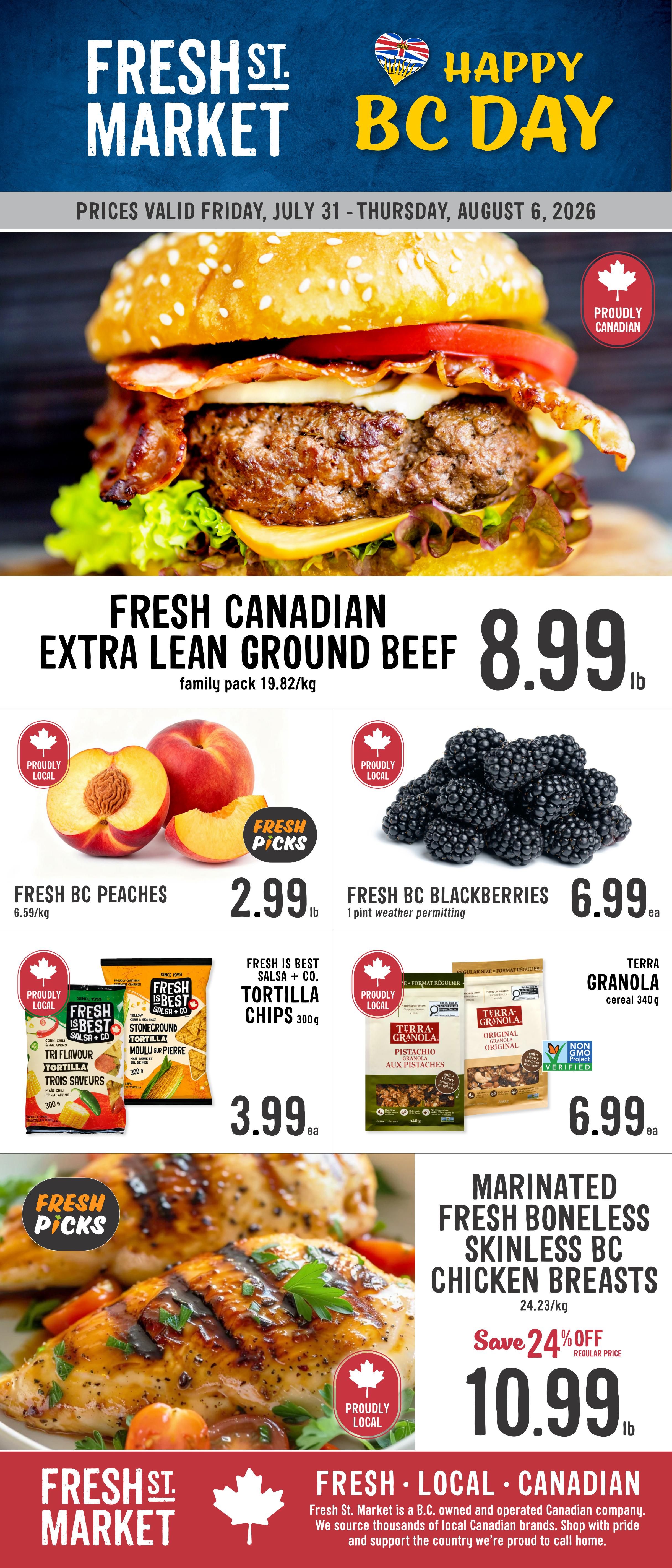 Fresh St. Market Flyer July 31 to August 6