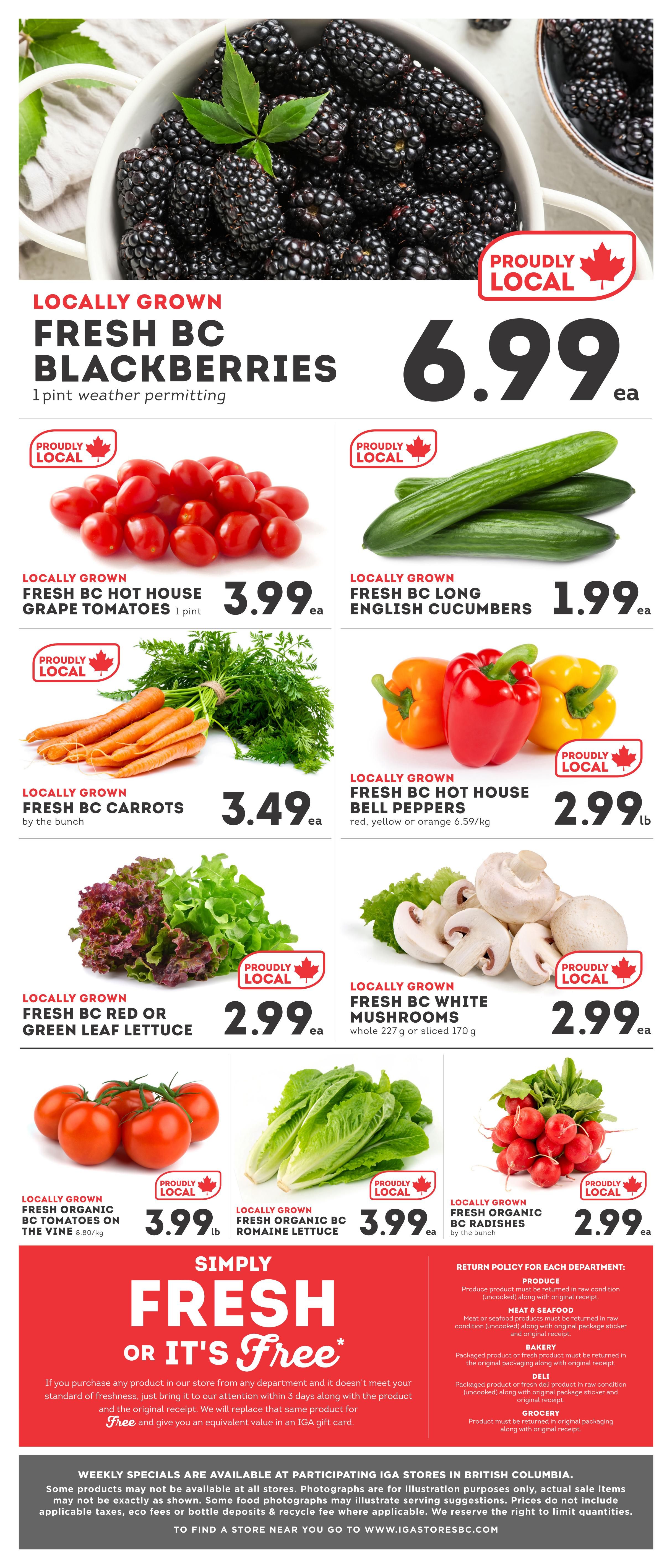 IGA Stores of BC Flyer July 31 to August 6