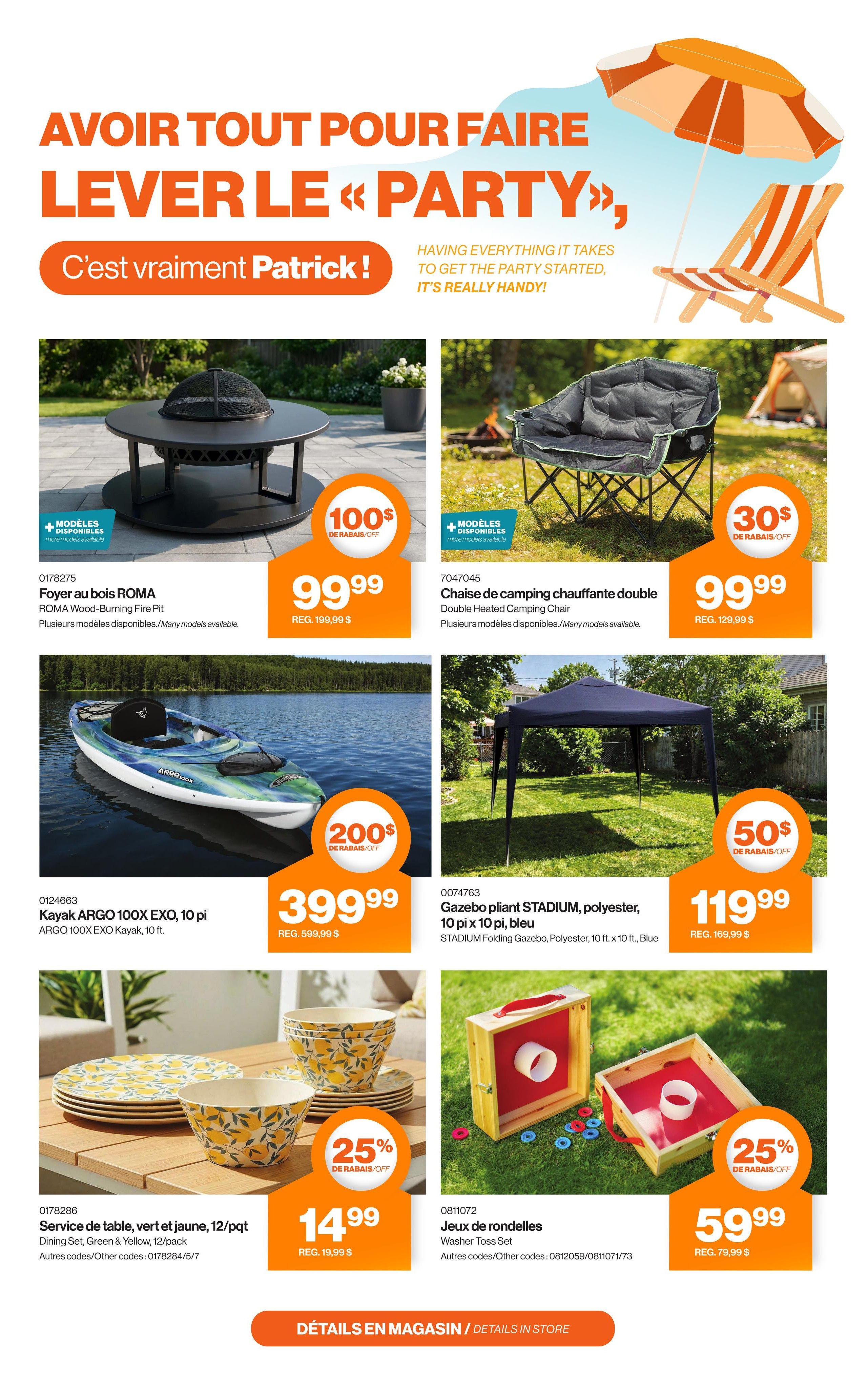 Patrick Morin Flyer July 30 to August 5