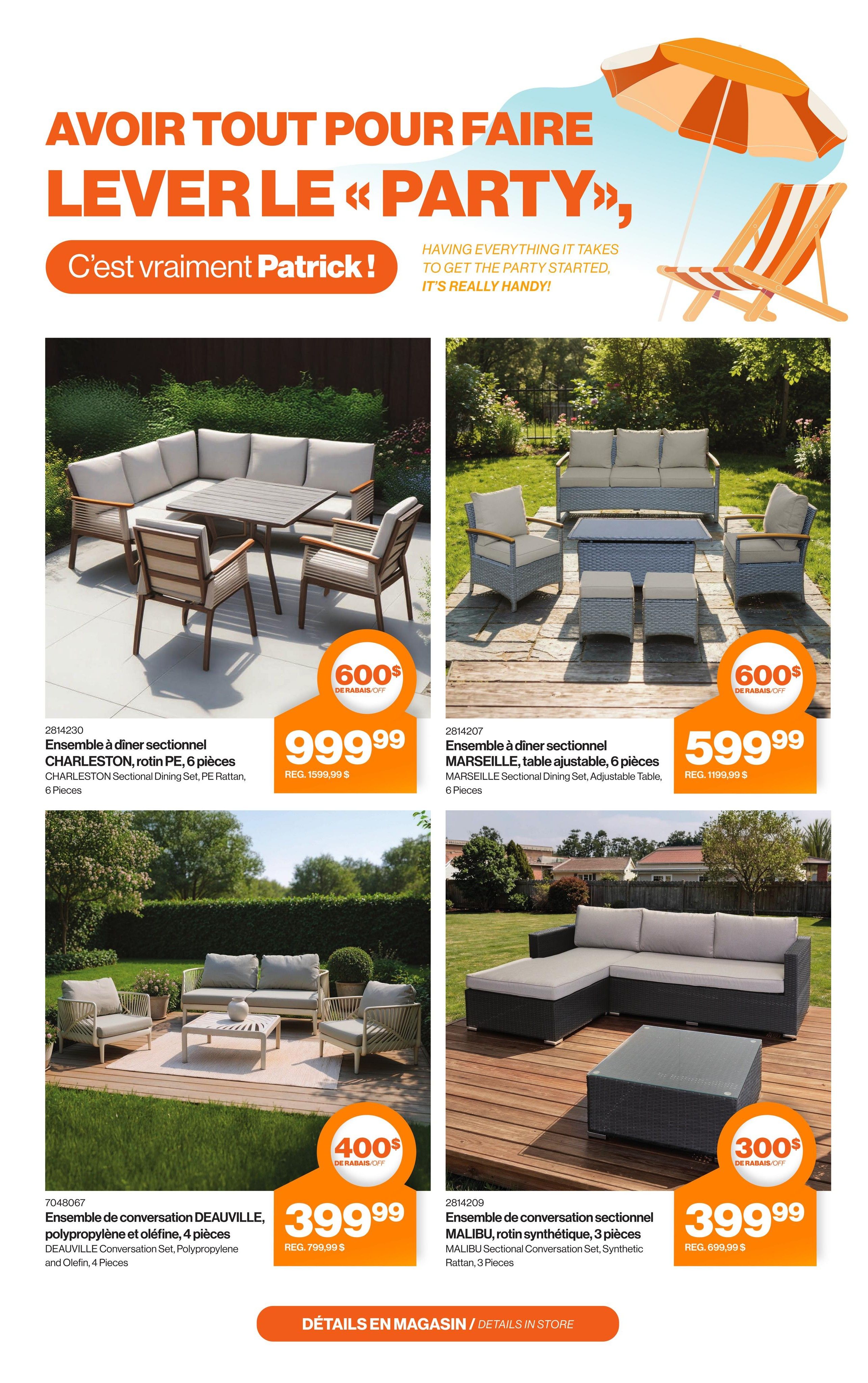 Patrick Morin Flyer July 30 to August 5