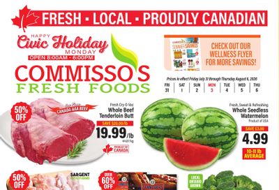 Commisso's Fresh Foods Flyer July 31 to August 6
