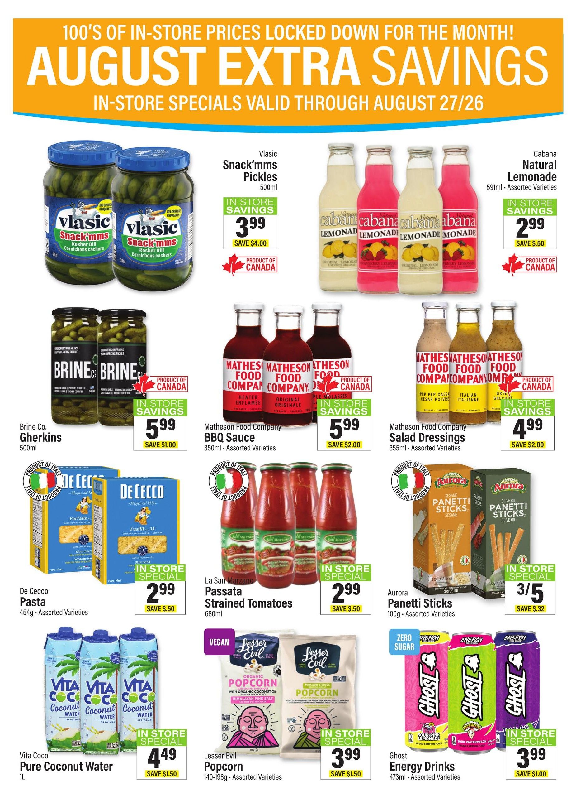 Commisso's Fresh Foods Flyer July 31 to August 6
