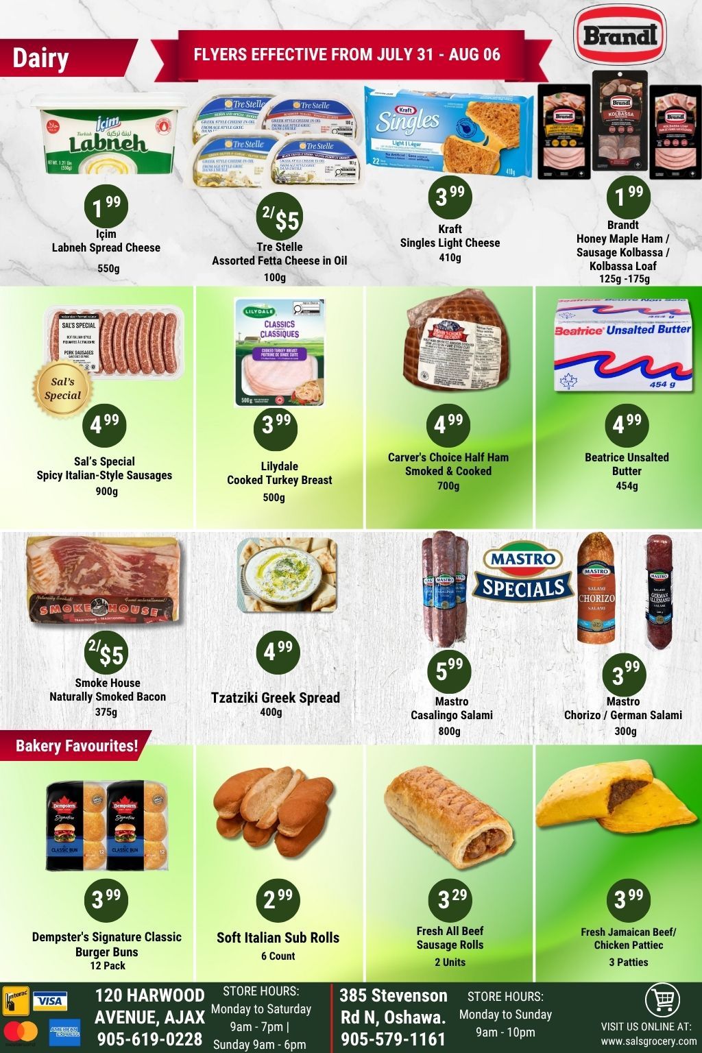 Sal's Grocery Flyer July 31 to August 6