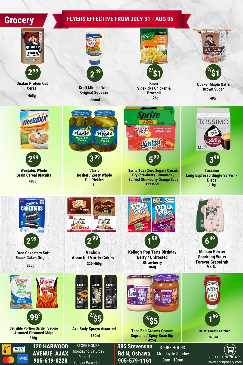 Sal's Grocery Flyer July 31 to August 6