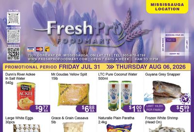 FreshPro Foodmart (Mississauga) Flyer July 31 to August 6