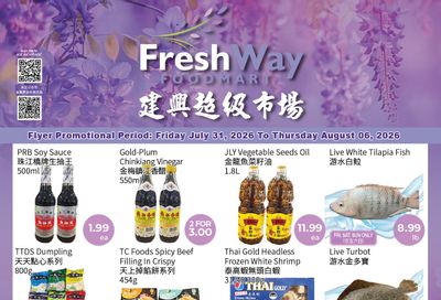 FreshWay Foodmart Flyer July 31 to August 6