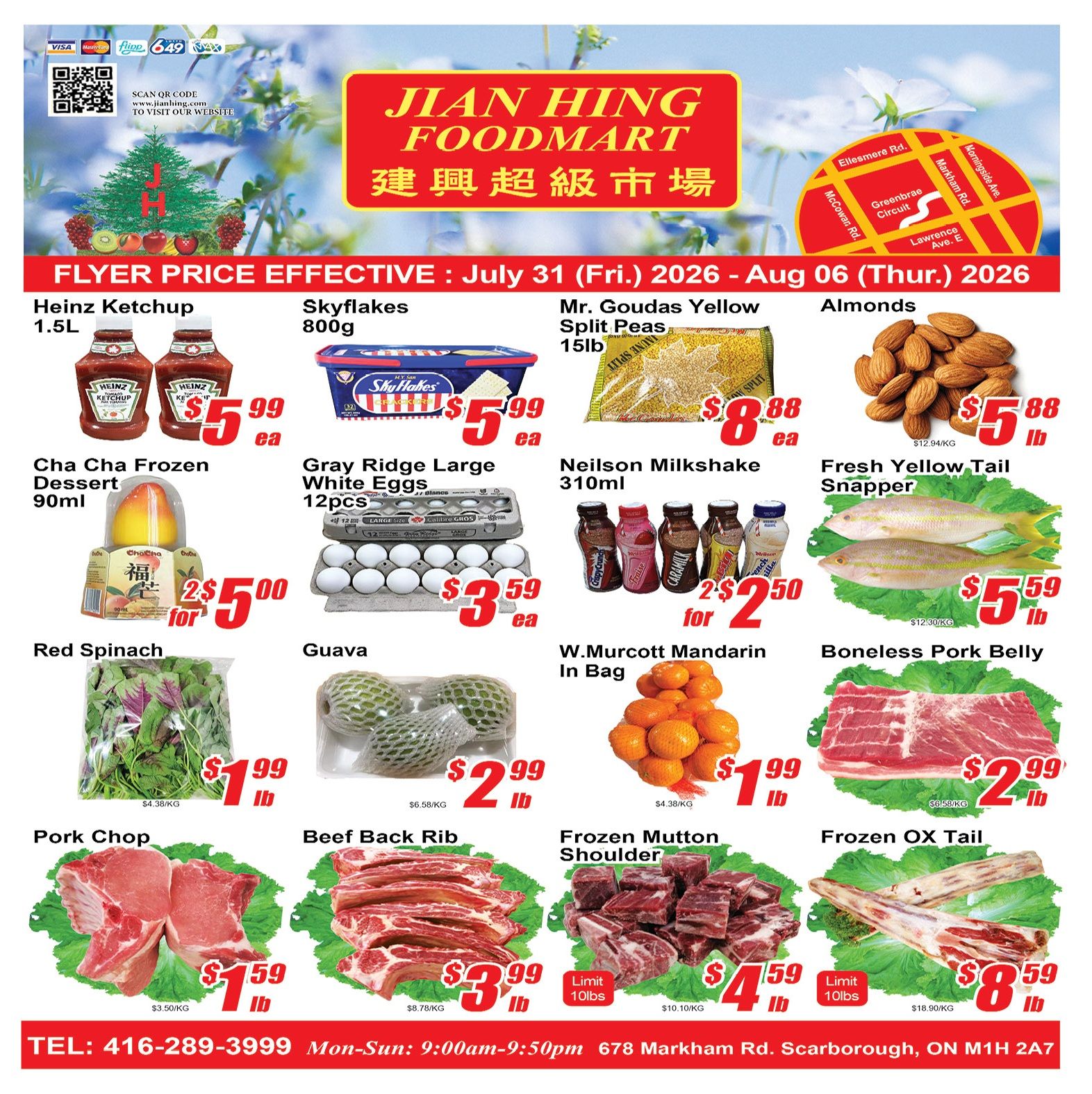 Jian Hing Foodmart (Scarborough) Flyer July 31 to August 6