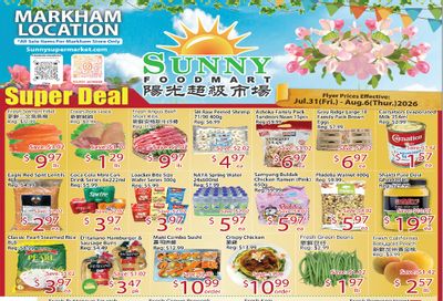 Sunny Foodmart (Markham) Flyer July 31 to August 6